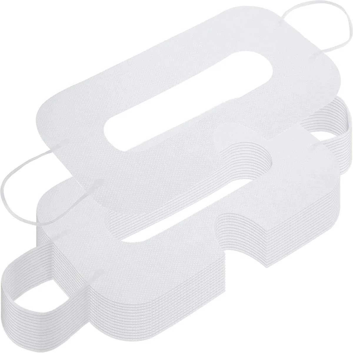 BBTO 150 Paquetes Cubiertas Desechables Paño Sanitario No Tejido Compatible con Headset Vive Virtual Reality Headset (Blanco)