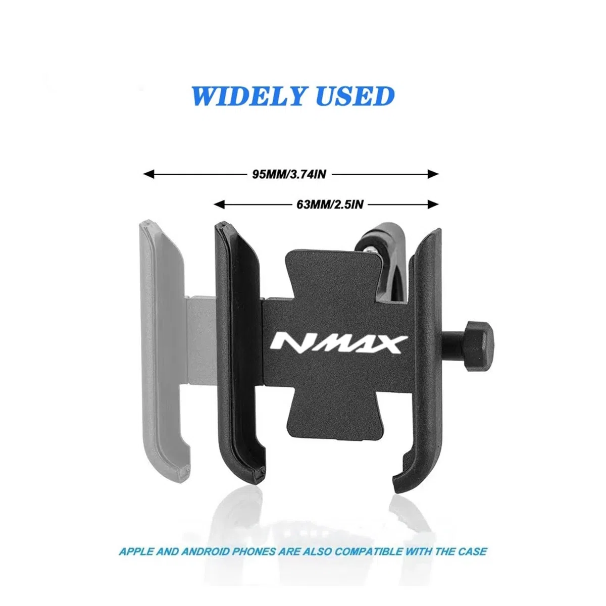 Soporte para teléfono móvil de aleación de alumini para NMAX 155 N-MAX 125 NMAX125 2015-2022 2023 Accesorios para Moto Soporte para Manillar De Teléfono Móvil para GPS(1)