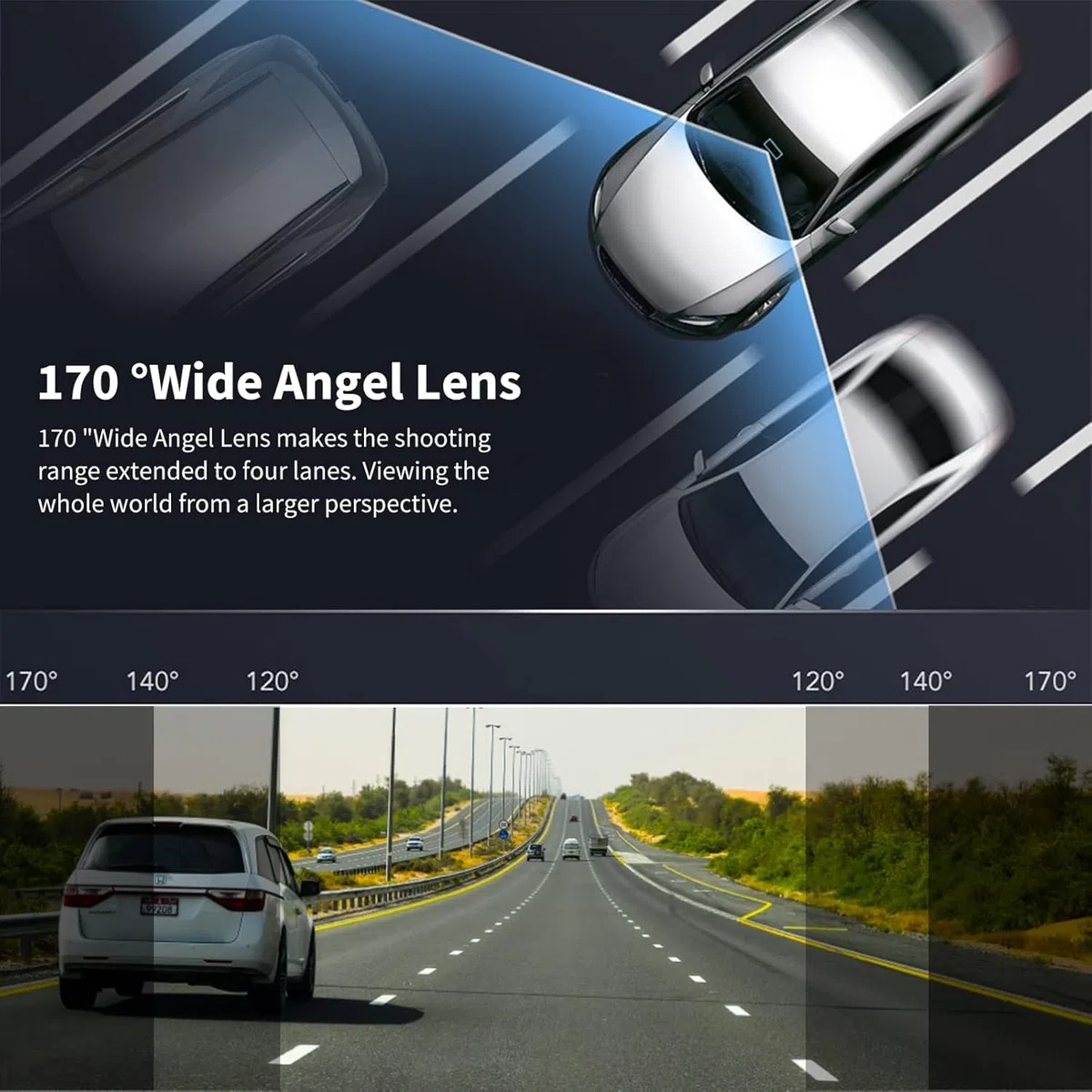 Hikity Cámara de Coche 1080P USB DVR, Mini Cámara de Salpicadero de Coche para Android Autoradio Impermeable Dashcam Cámara Coche 170 ° Gran Angular Visión Nocturna Dashcam