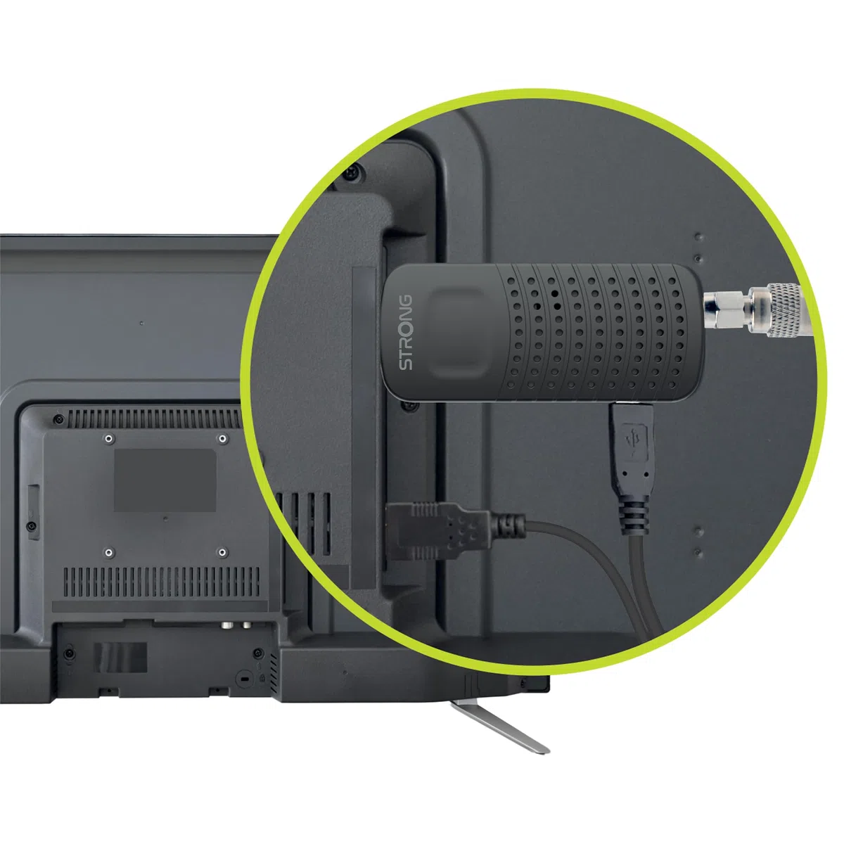 STRONG - Receptor HDMI/Decodificador DVB-T2 - SRT84 - Función Grabadora - Compatible con los Estándares HEVC265 & Dolby Audio - Guía Electrónica de los Programas - Mando a Distancia 2 en 1 - Negro