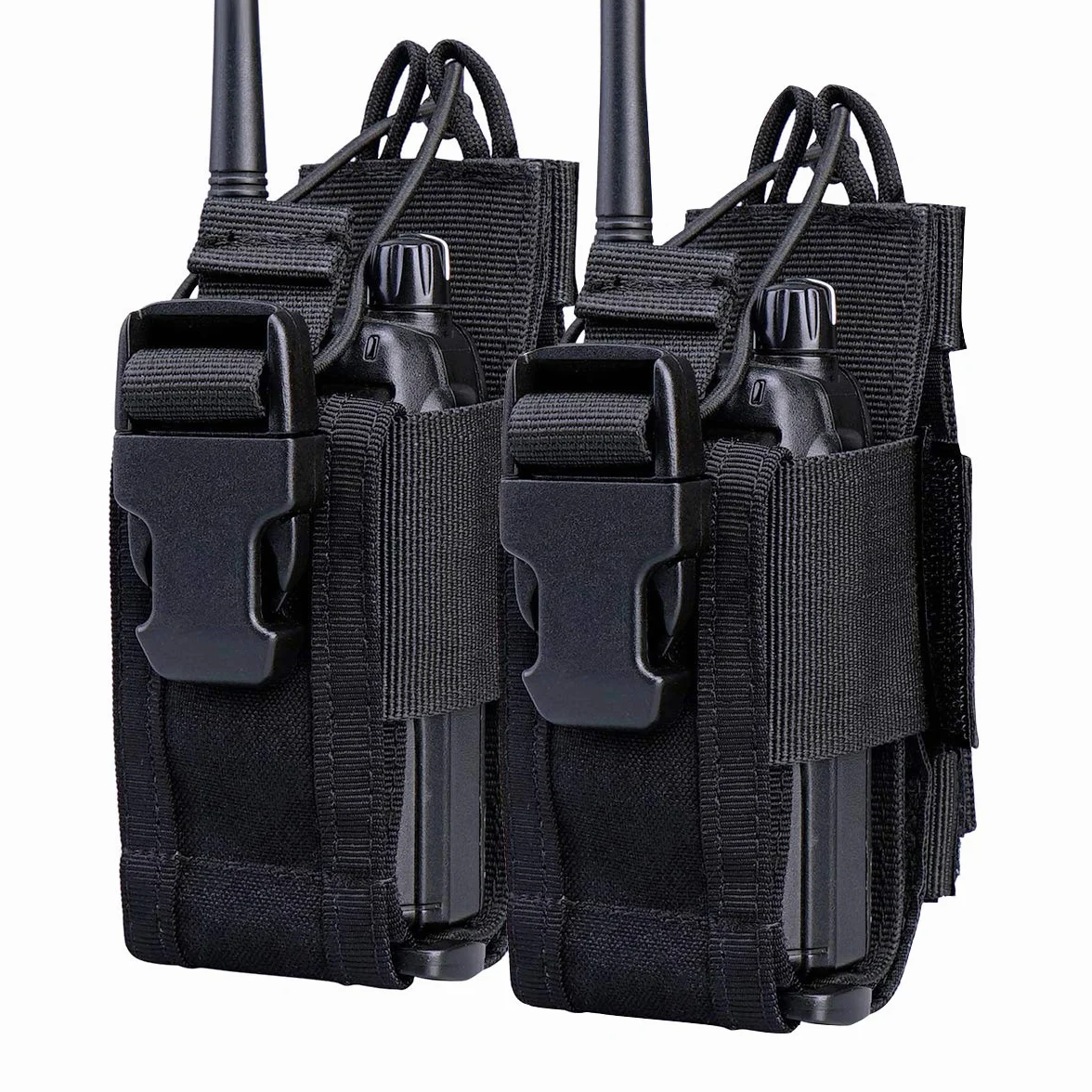 Funda Ajustable para Radio de Dos vías, de Nailon, para Walkie Talkie(2 Paquete)