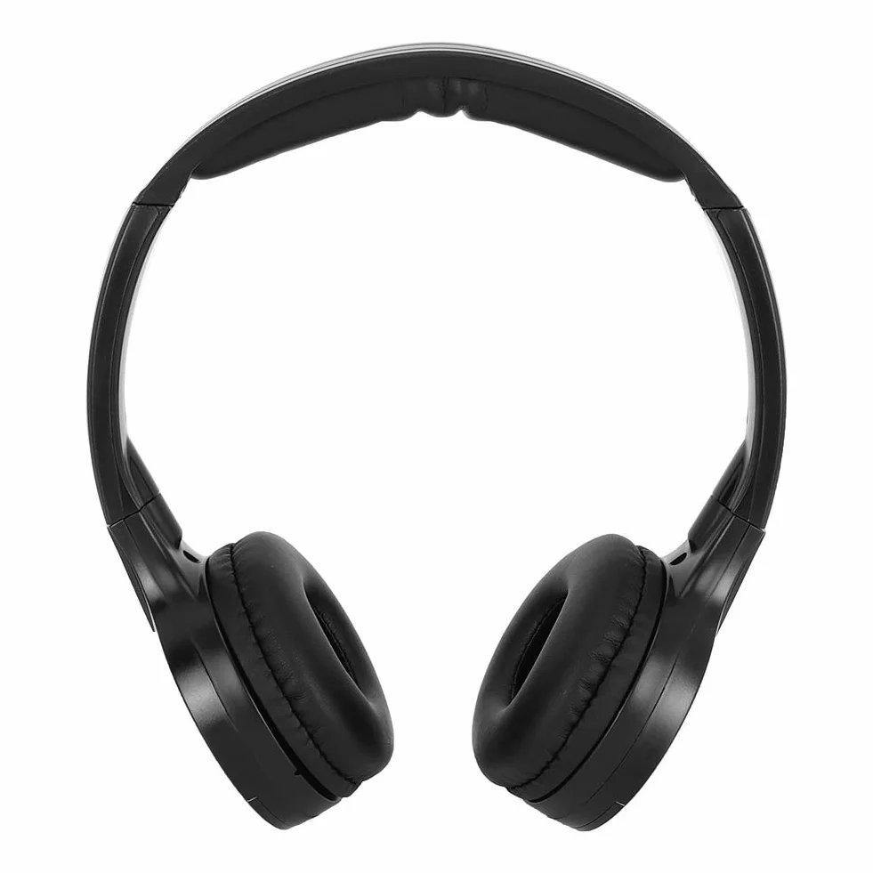 Auriculares para coche, Akozon Auriculares de audio estéreo infrarrojo infrarrojo inalámbrico de 2 canales para DVD para reposacabezas
