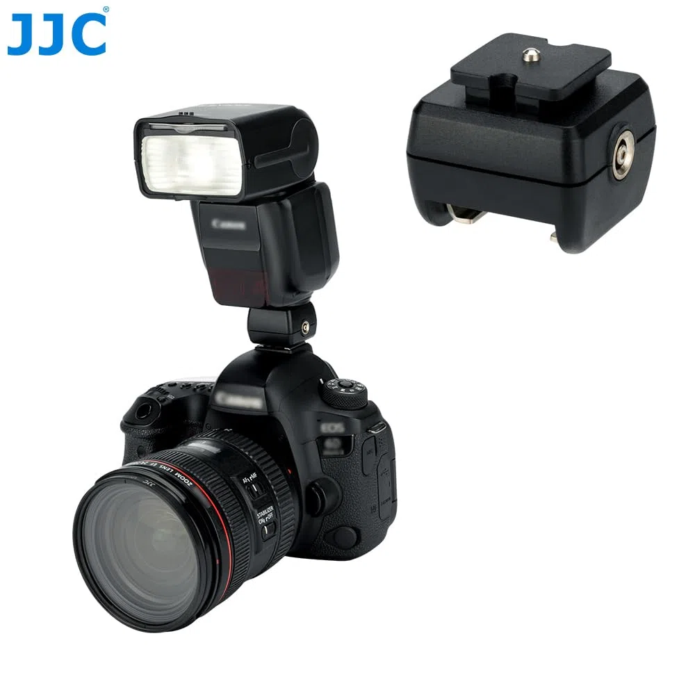 JJC Adaptador de zapata de flash con enchufe de sincronización para zapata estándar ISO y para Sony Multi Interface Shoe MIS Shoe Flash (paquete de 2), ‎JJC 2PC JSC-2