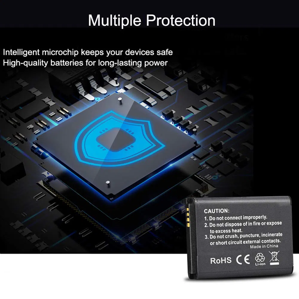 CITYORK (Paquete de 2) BP-70A Batería de Repuesto y Cargador para Samsung DV150F ES65 ES67 ES70 ES80 MV800 PL20 PL80 PL120 PL170 PL200 SL605 SL630 ST65 ST95 ST66 ST76 ST80 ST90 ST100 ST6500 BP-70A