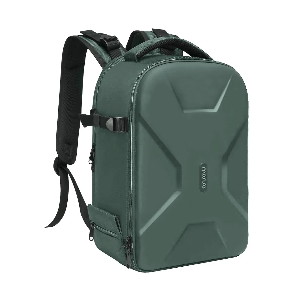 MOSISO Camera Mochila, DSLR/SLR/Mirrorless Fotografía Cámara Bolsa Abierto Total Impermeable Funda Dura con Inserto&Soporte Trípode&Laptop Compartimento Compatible con Canon/Nikon/Sony,Verde Esmeralda