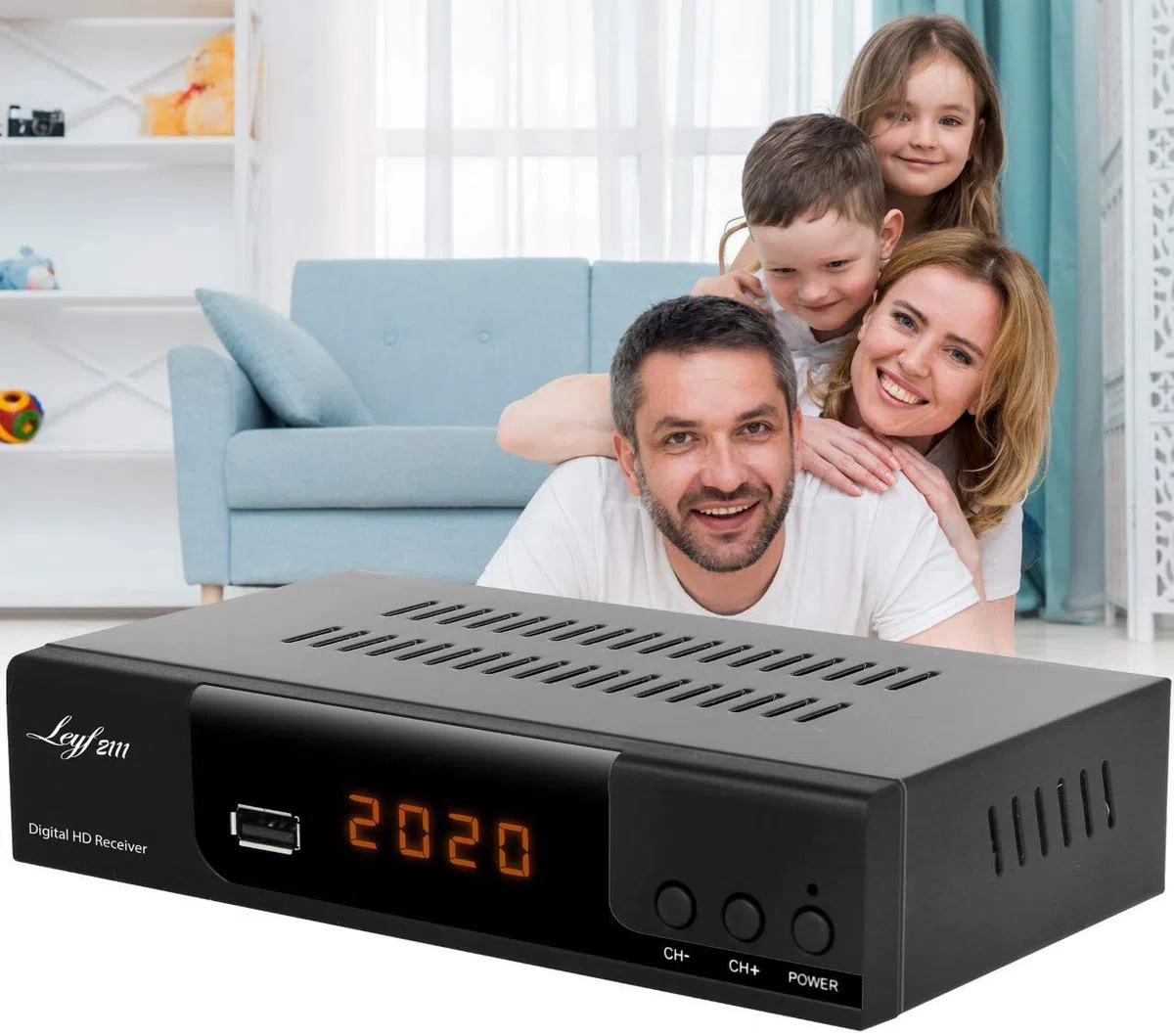 hd-line LEYF2111C - Receptor de Cable para televisión Digital por Cable (HDTV, DVB-C / C2, DVB-T/T2, HDMI, SCART, USB 2.0) y Cable HDMI (Receptor), LEYF2111C