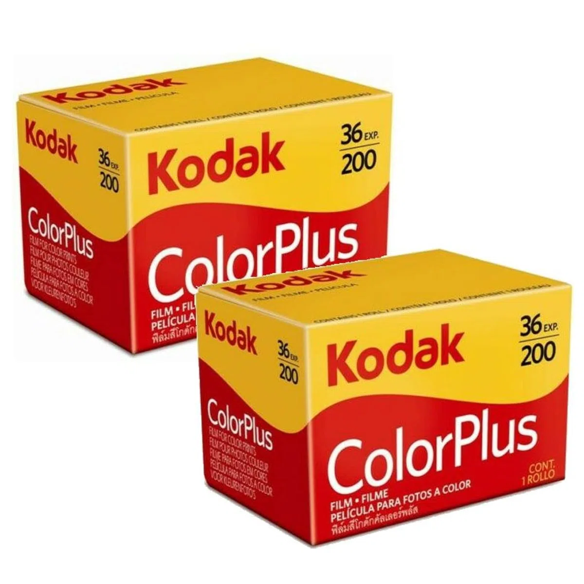 Kodak Color Plus - Carretes de fotos de 35 mm y 200/36, lote de 2 unidades -