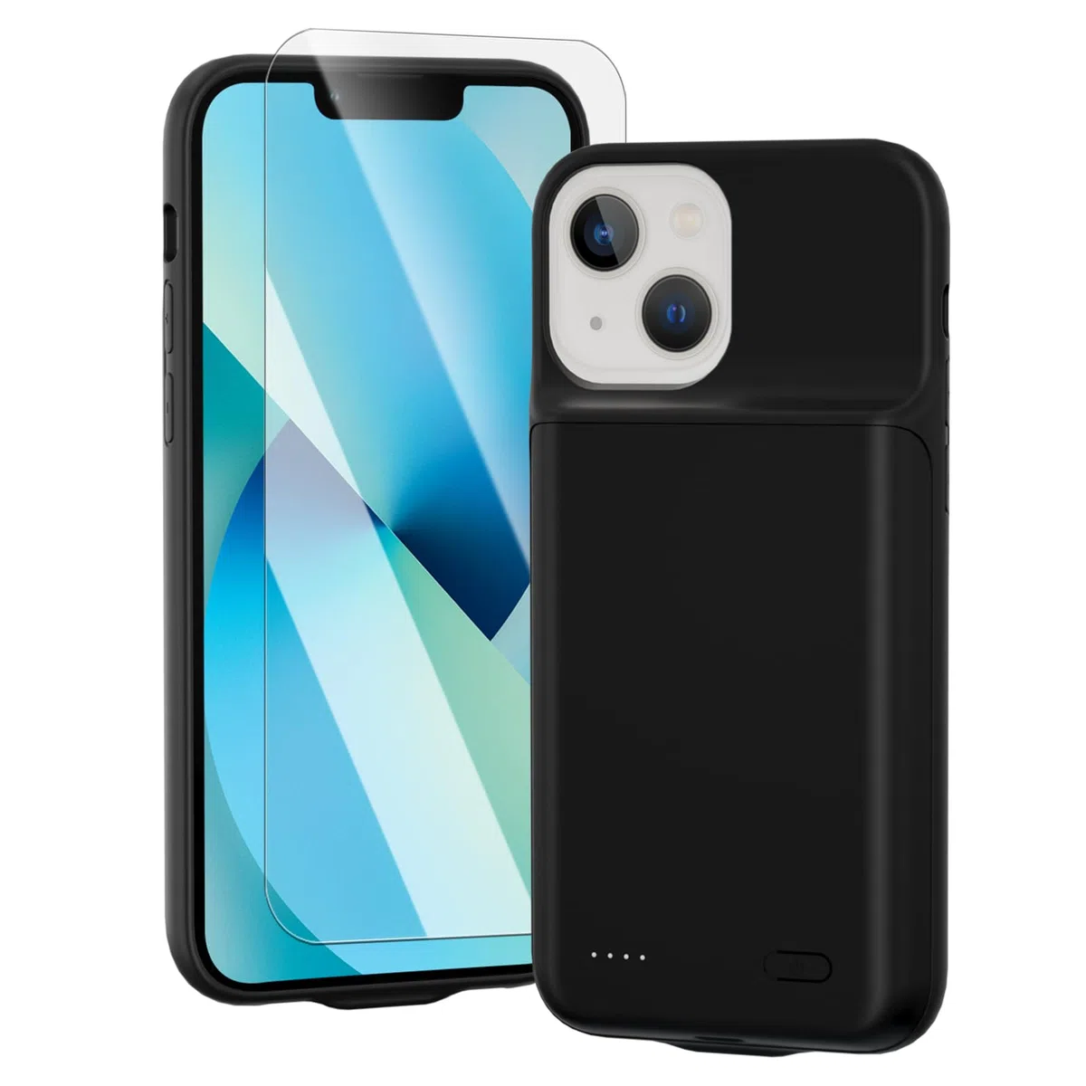 Funda con batería para iPhone 13 (6,1 pulgadas), 8500 mAh, cargador portátil iPhone ultrafina, batería extendida, cargador de teléfono y funda protectora con función de carga para iPhone 13