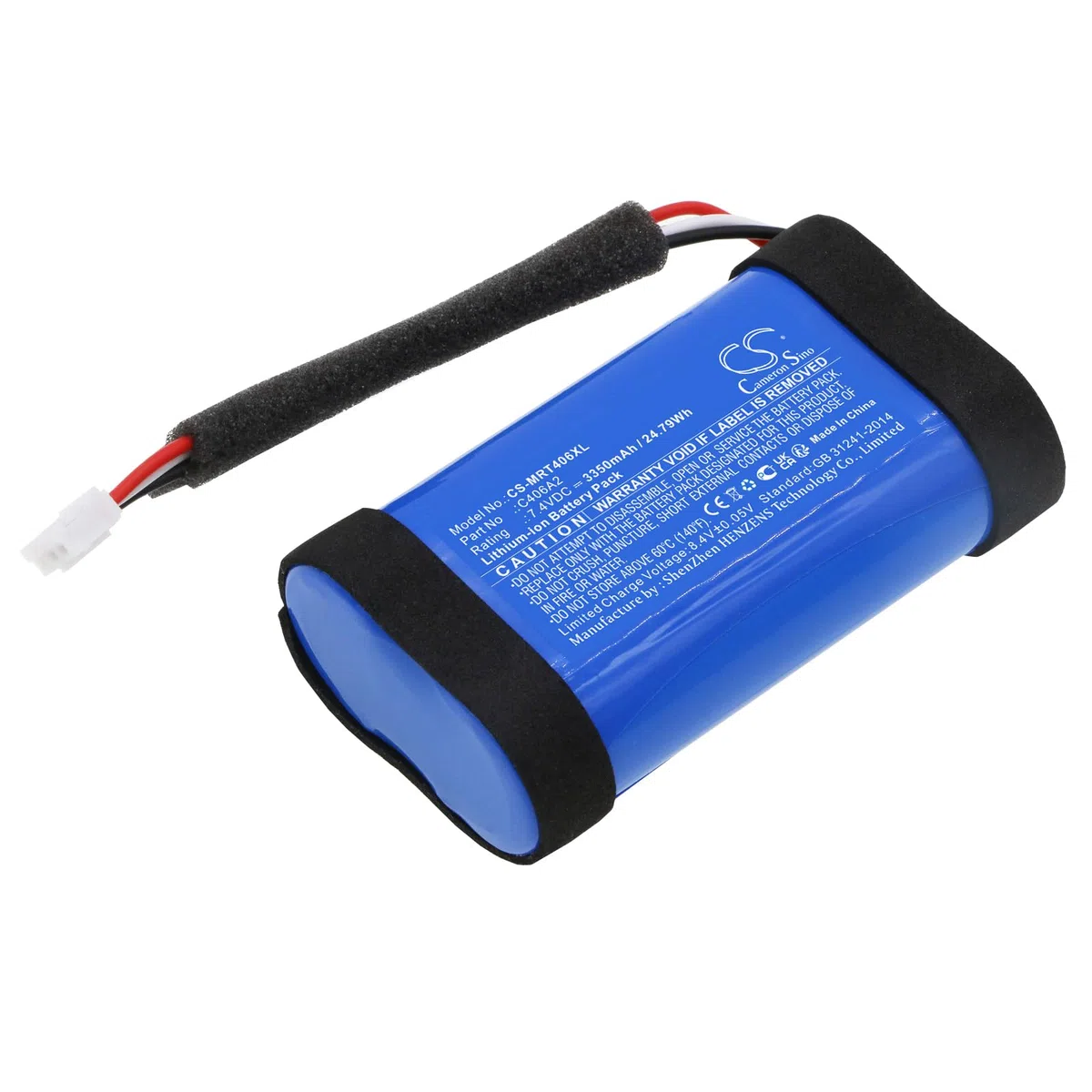 TECHTEK Batería 3350mAh Compatible con [Marshall] 1001908, 1005696, Emberton, Emberton 2, BT, II sustituye C406A2, C406A2-2