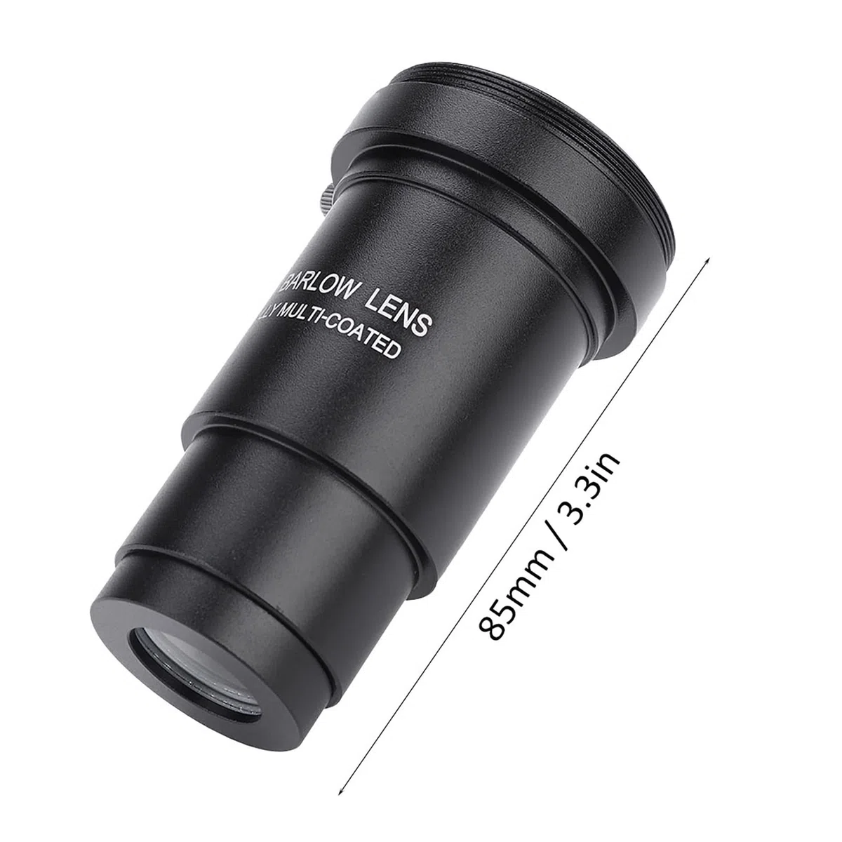 Lente Barlow, lente Barlow 5X, lente Barlow de 1,25 pulgadas, lente Barlow multicapa de 1,25" 5X con rosca M42 x 0,75 mm para ocular de telescopios de 31,7 mm