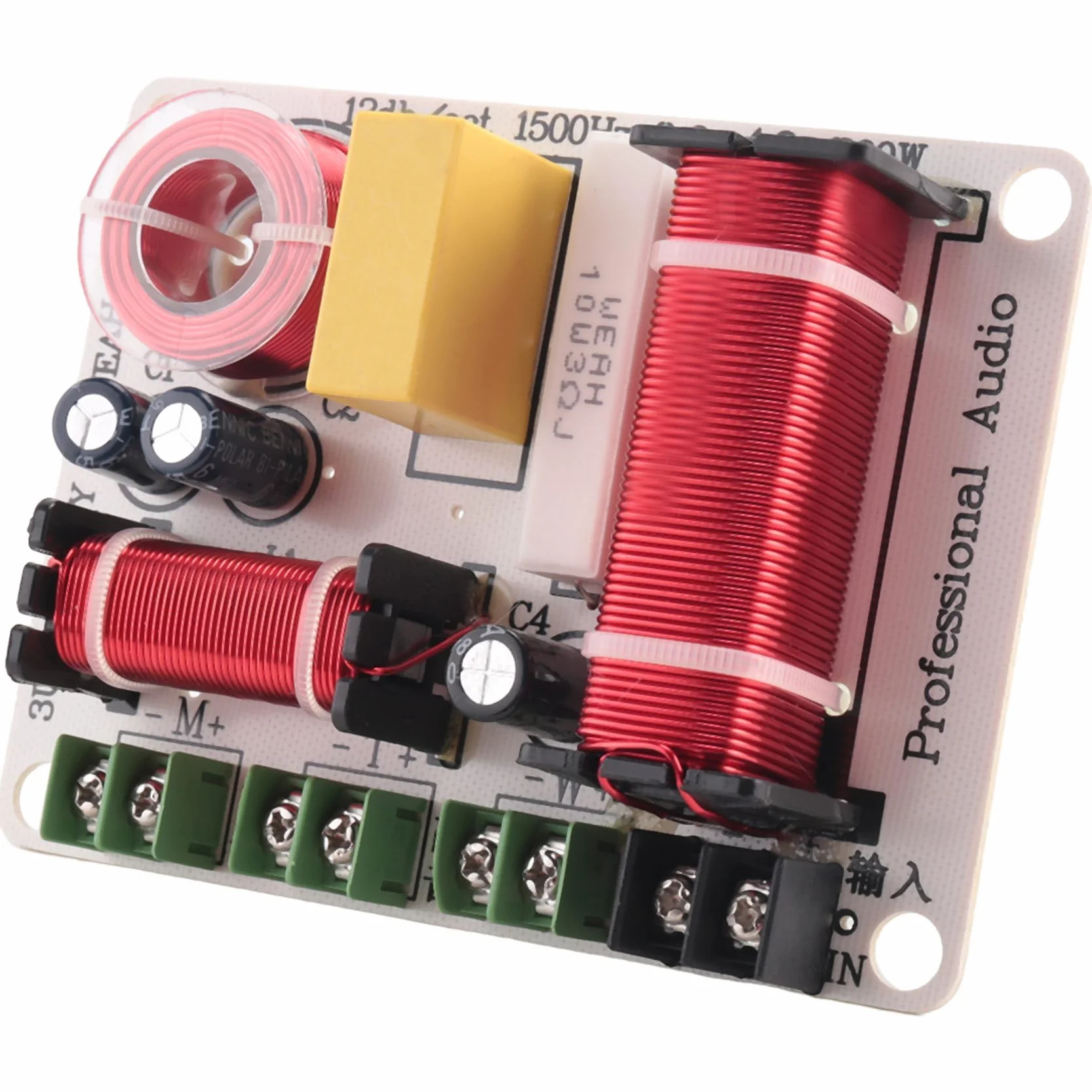 Divisor de Frecuencia de Altavoz de 3 Vías 300W Divisor de Frecuencia de Filtro Cruzado HiFi para Modificación de Altavoz Hogar DIY