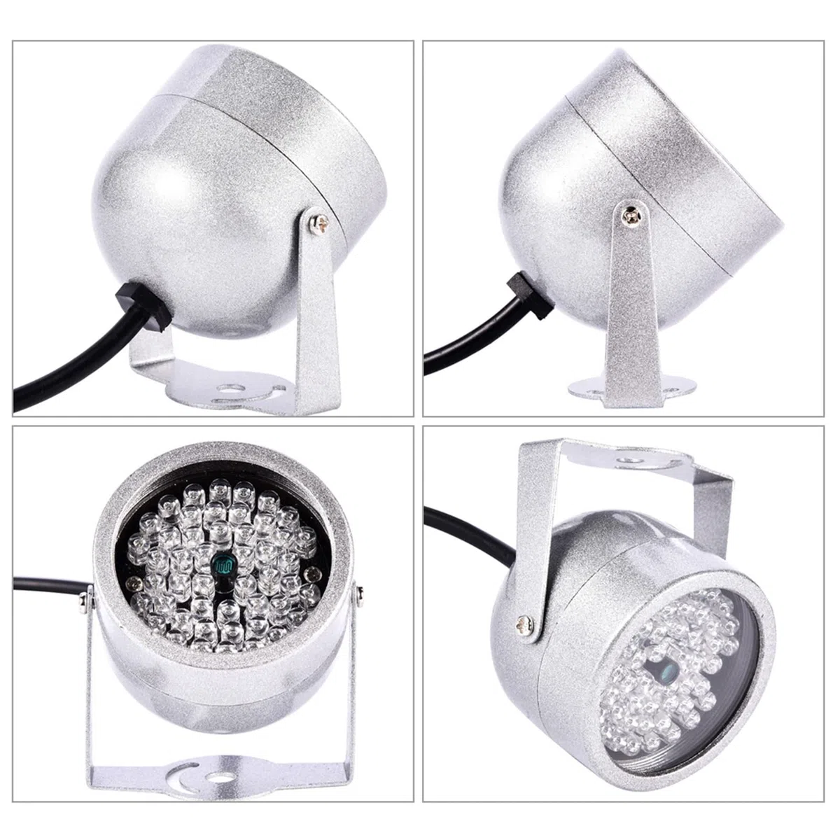 48 Luces LED Iluminadoras IR Visión Nocturna Infrarroja Impermeable para Cámara de Sistema de Monitoreo de Seguridad