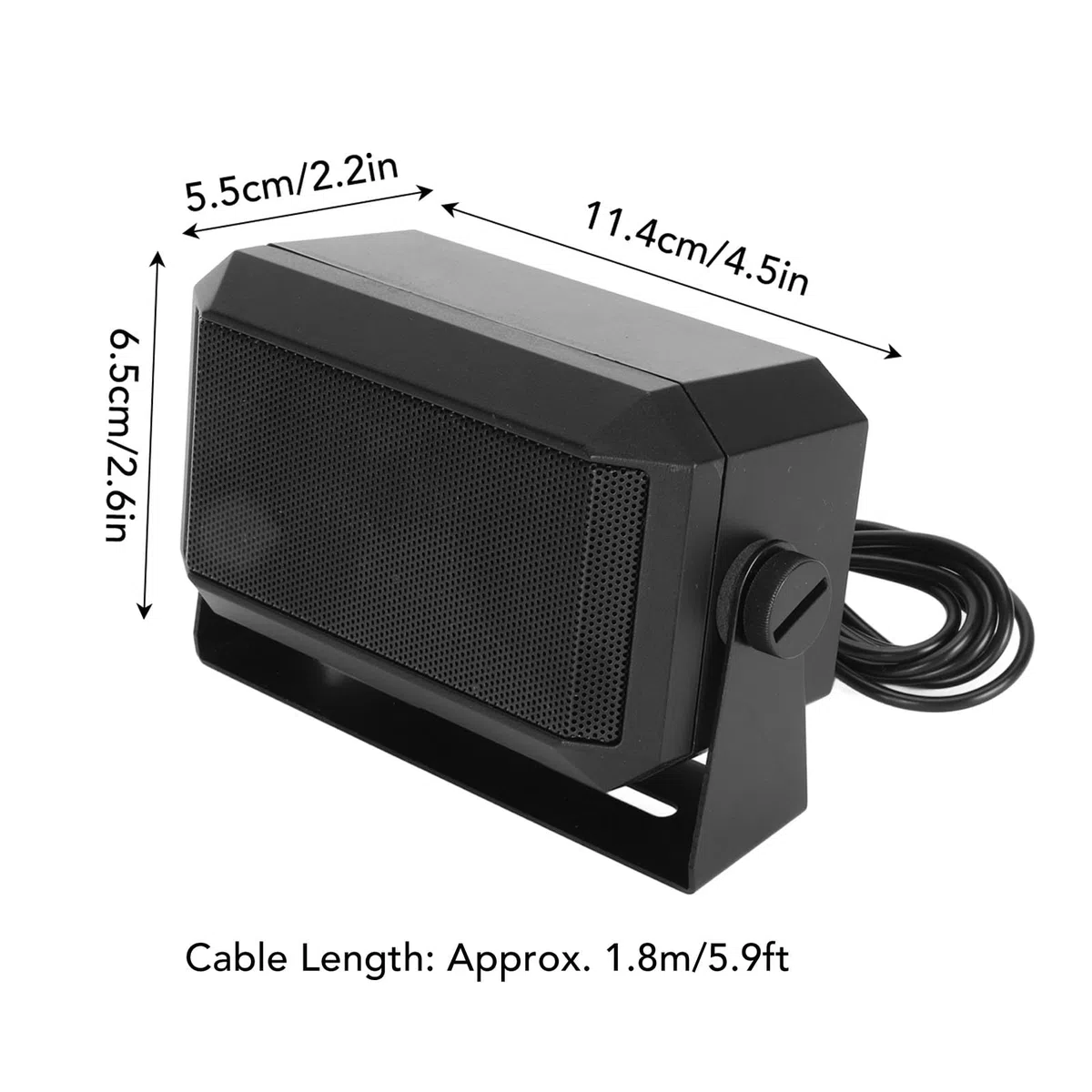 Altavoces Externos, para Radioaddity CB 27, para TYT MD 9600, para TH 9800, para Yaesu FT 7800R, para FT 8900R, Radio Móvil de Coche CB de 3,5 Mm y 5 W para Transceptor Móvil de