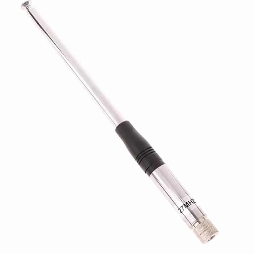 Antena Telescópica Portátil Retráctil de Alta Ganancia para Walkie-Talkie CB de 27 MHz con Conectores SMA Macho