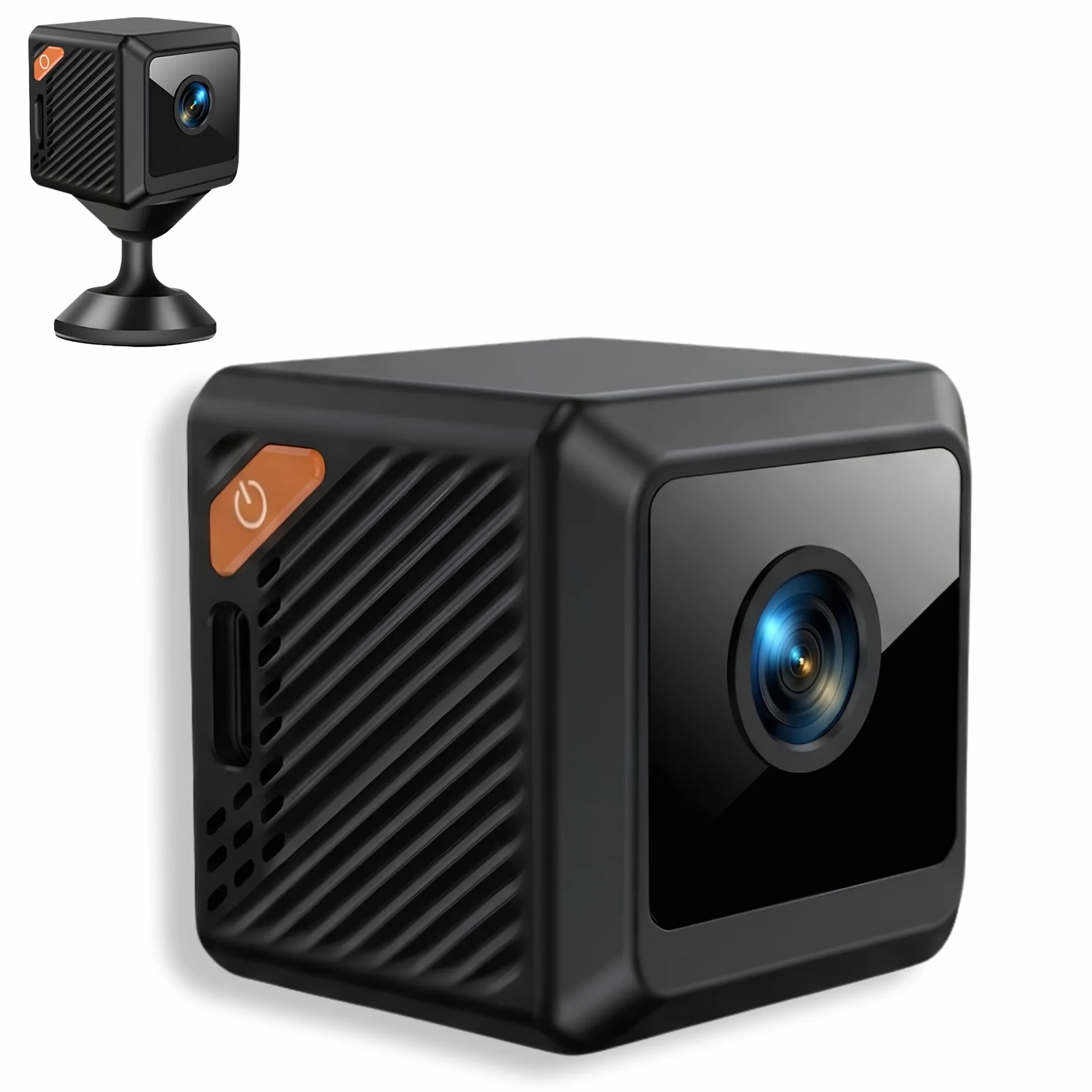 ONESENSE Mini Cámara WiFi con Grabación HD, Batería de Larga Duración, Detección de Movimiento, Cámara de Seguridad WiFi para Interior, Mini Cámara Inalámbrica para Hogar y Oficina