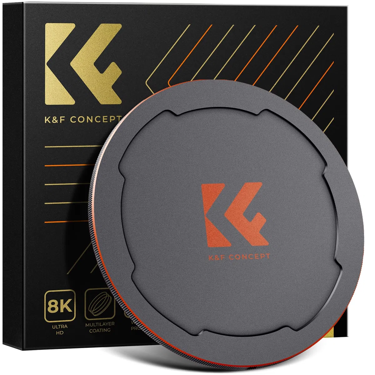 K&F Concept Tapa de Objetivo magnética 2 en 1 de Metal con Rosca de 67 mm, Compatible con Objetivos y filtros magnéticos K&F Concept