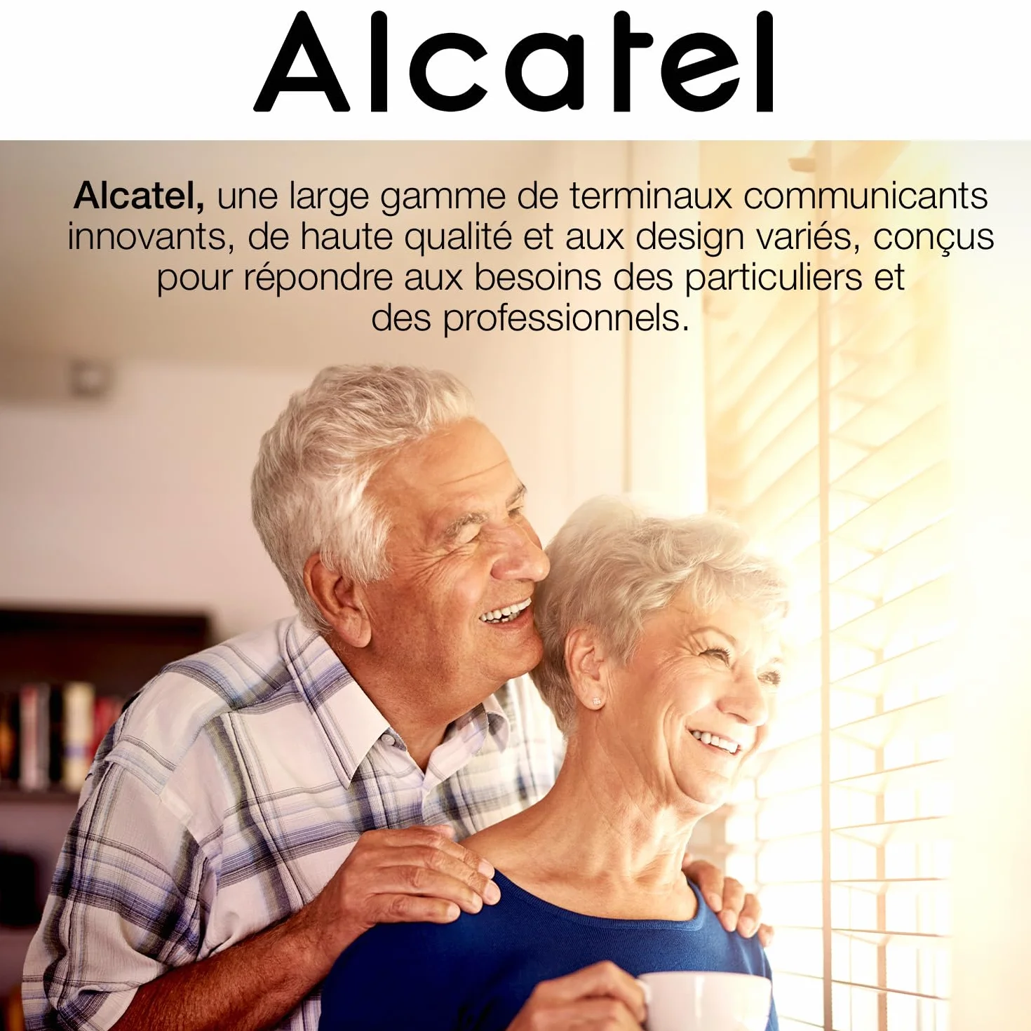 ALCATEL XL685 - Teléfono Inalámbrico DECT Senior Tamaño XL - Pantalla Gráfica - Teclas Grandes - Audio Boost - Manos Libres - Bloqueo de Llamadas - Negro