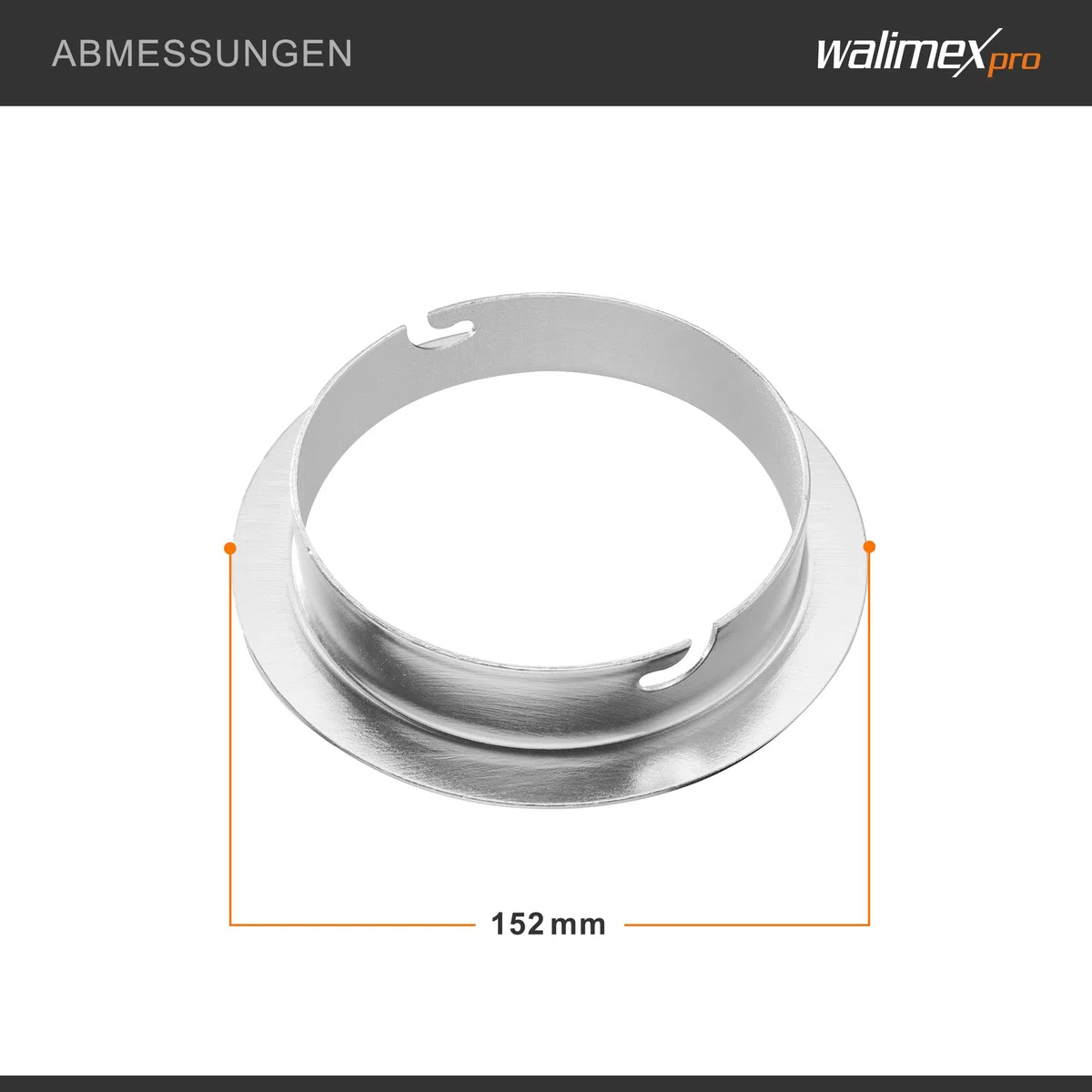 Walimex 12713 - Adaptador de softbox para Elinchrom (diámetro Exterior de 15.2 cm)