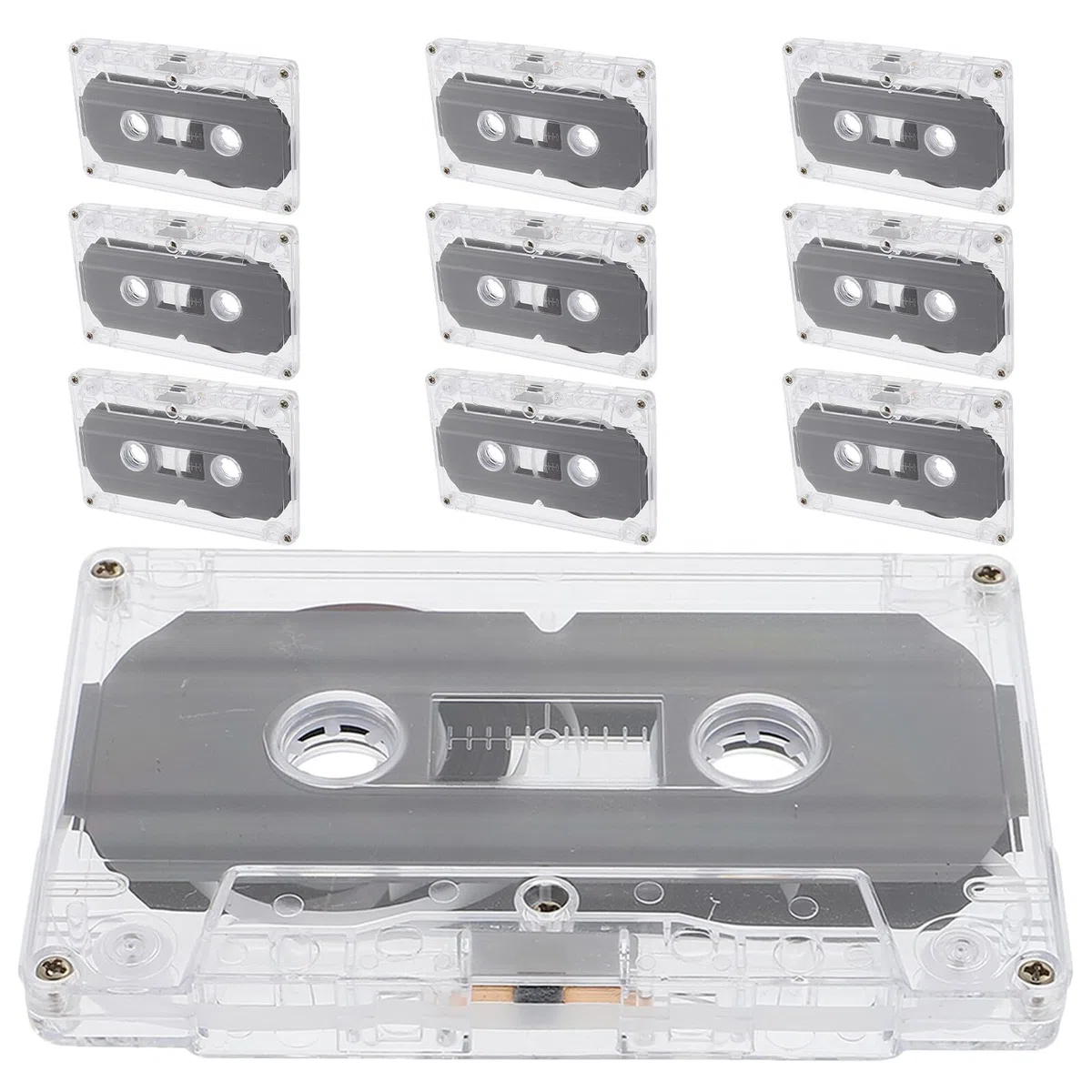 BESPORTBLE 10 Cintas de Casete Vírgenes de 30 Minutos para Grabar Audio Música y Mensajes DIY Cintas de Audio Retro Clásicas para Grabaciones Precisas y Fiestas Creativas