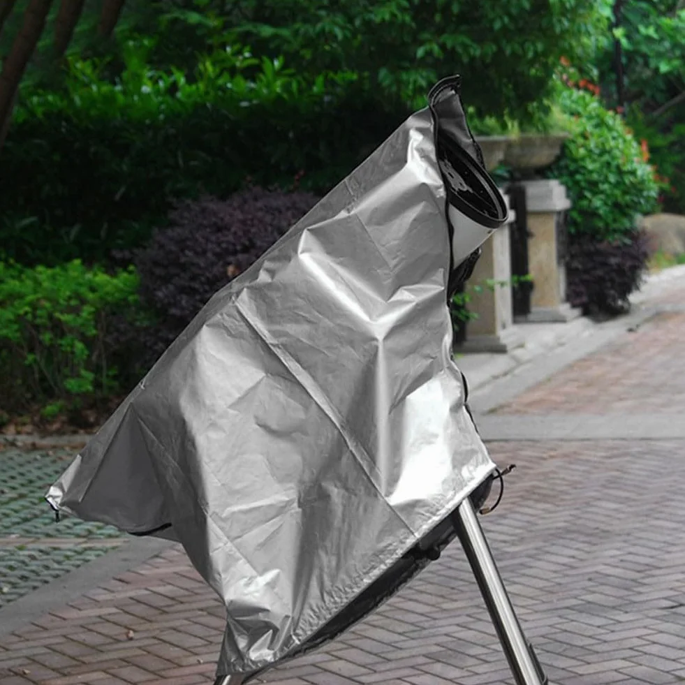 Cubierta de telescopio impermeable a prueba de sol para telescopio astronómico al aire libre para Celestron Skywatcher (negro 150 x 85 cm)