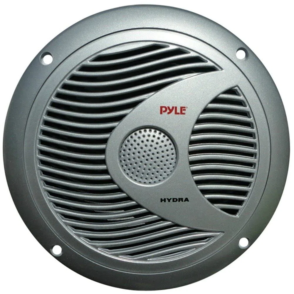 2 PYLE PLMR60S 18 cm 180 mm altavoces de doble cono plata impermeable piscina de mar barco hotel restaurante 75 watt rms 150 watt max, par