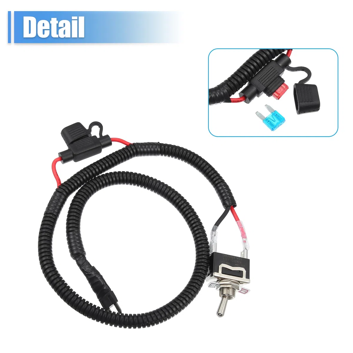 QUARKZMAN 1 Set 71.7Cm 28.23" Kit De Interruptor De Fusibles Universal para Automóviles