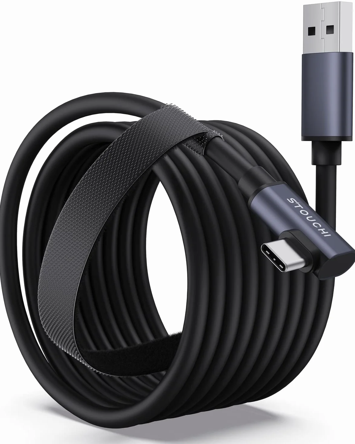Stouchi Cable de Link 5M Compatible con Meta/Oculus Quest3/2/Pro,PICO 4 Accessories PC/Steam VR, VR Headset Cable High Speed ​​PC Datos Transferencia Carga rápida USB 3.0 a USB C Cable para Gaming PC