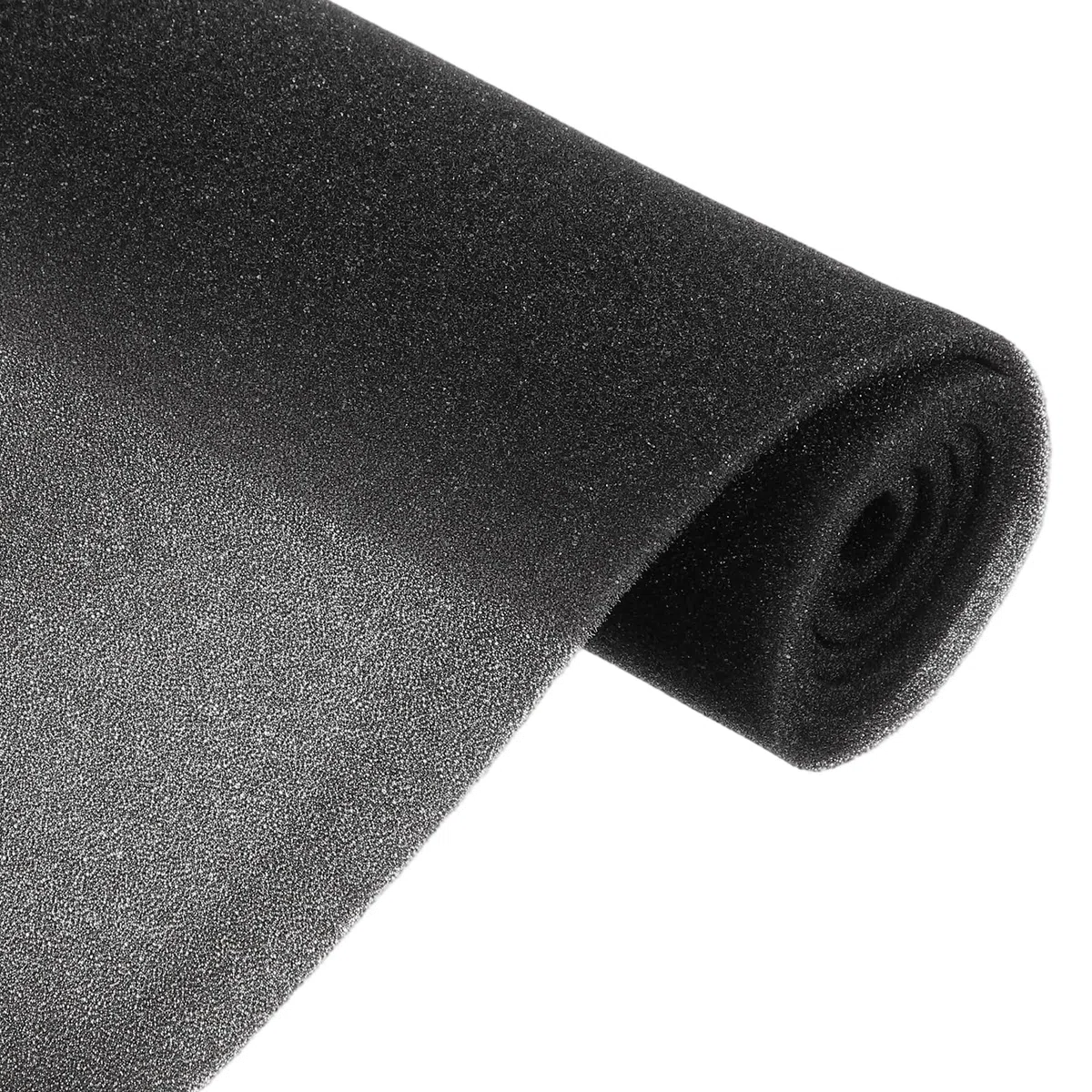 sourcing map Speaker Mesh PRO - Cubierta de espuma de espuma acústica a prueba de polvo de 3 mm de grosor para altavoces de escenario, línea de audio profesional, DJ, audio, negro, 100 x 100 cm