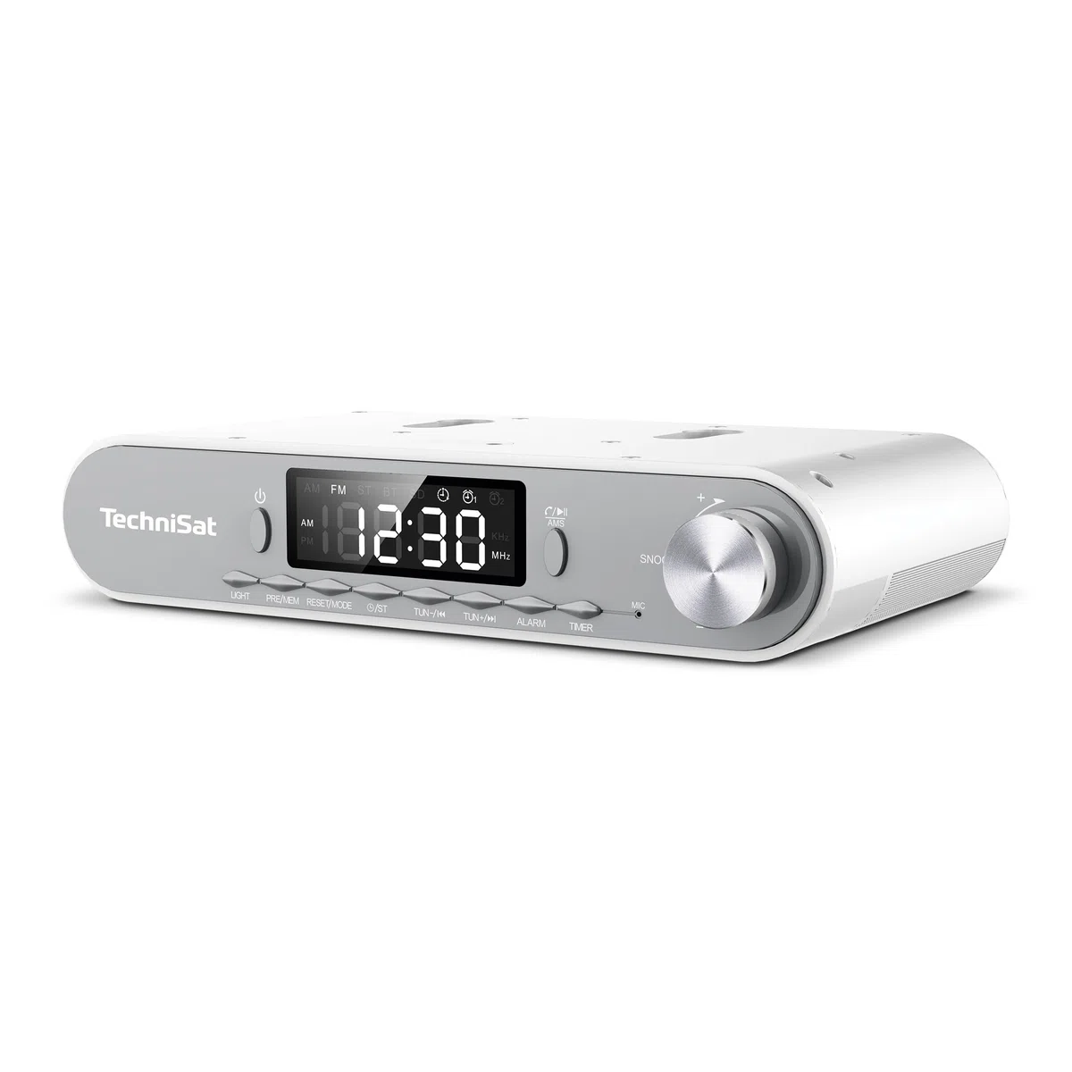 TechniSat Viola Radio de cocina - Radio de montaje bajo con UKW/FM, pantalla LED, luz de trabajo, temporizador, Bluetooth, función de alarma, manos libres, altavoz de 5 W