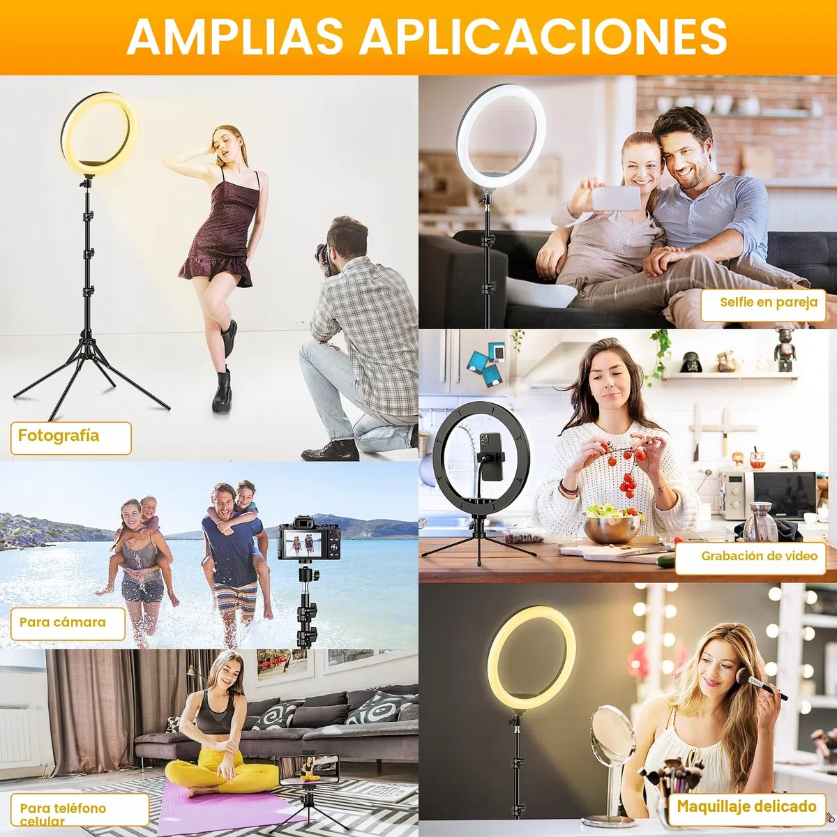 11.5'' Aro De Luz con Tripode Alto, GerTong Ring Light con 40 RGB Mode 13 Brillo para Móvil Youtube Maquillaje, Anillo de Luz LED con Control Remoto para Selfie Fotografía
