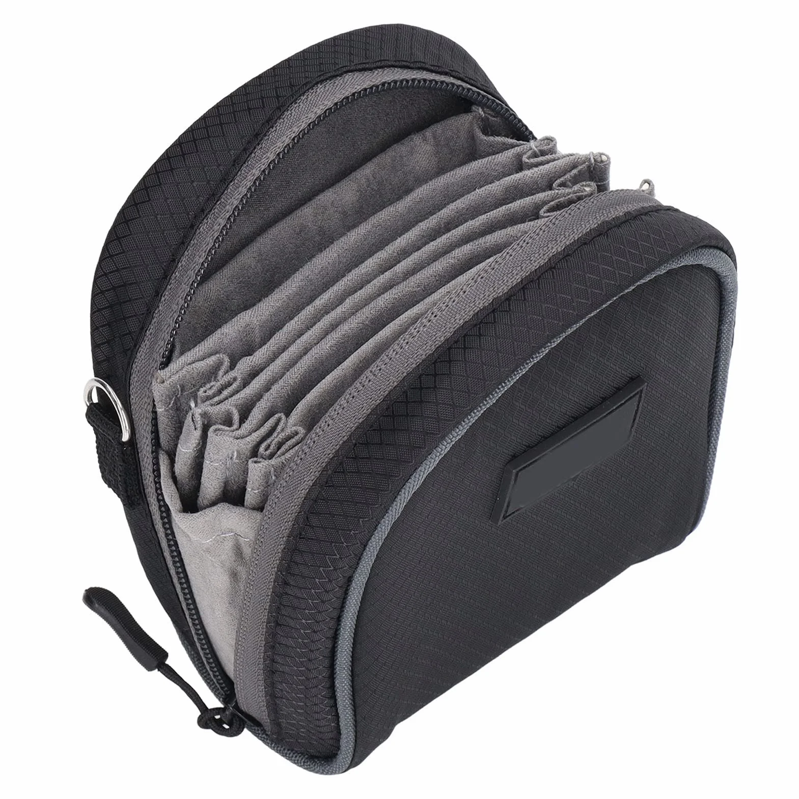 Estuche de Filtro, Bolsa de Filtro de Lente de 8 Bolsillos para Filtros de hasta 95 Mm, Forro Interior Extraíble Y Diseño Resistente Al Agua Y Al Polvo con Correa Ajustable para el Hombro
