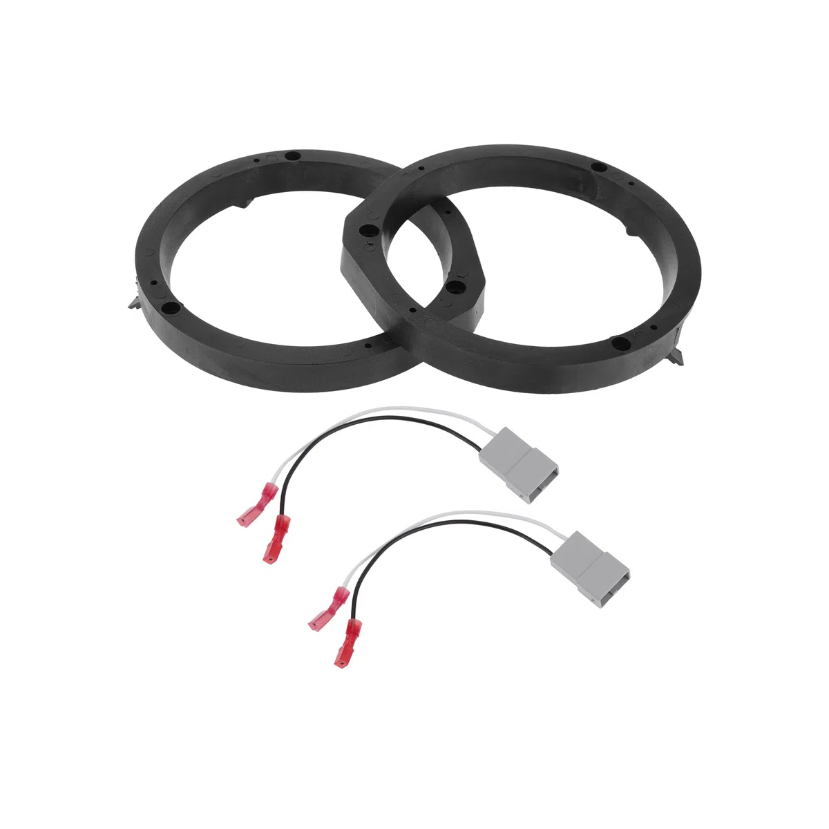 Anillo Espaciador De Altavoz Adaptador De Altavoz Tweeter Para Honda Accord 2008-2012 Impermeable Negro 2 pc
