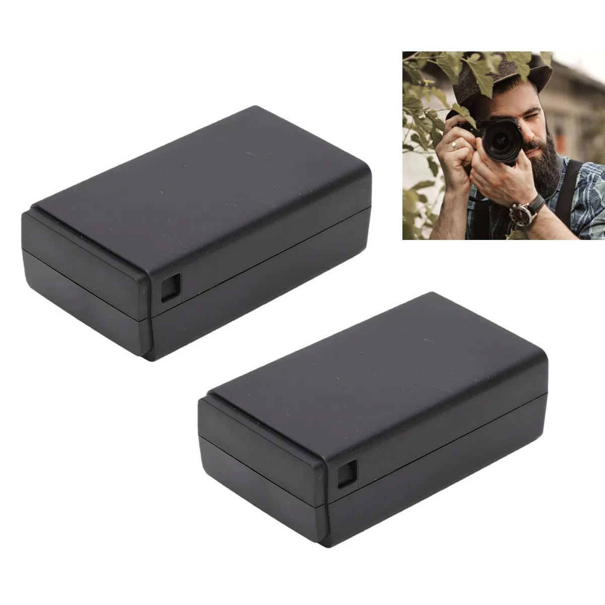 Diyeeni Paquete de 2 Baterías de Flash de Cámara de Iones de Litio de 3500 MAh, para V1 V1Pro V850II V860II V860III AD100 Pro con Reemplazo de Flashes de Cámara