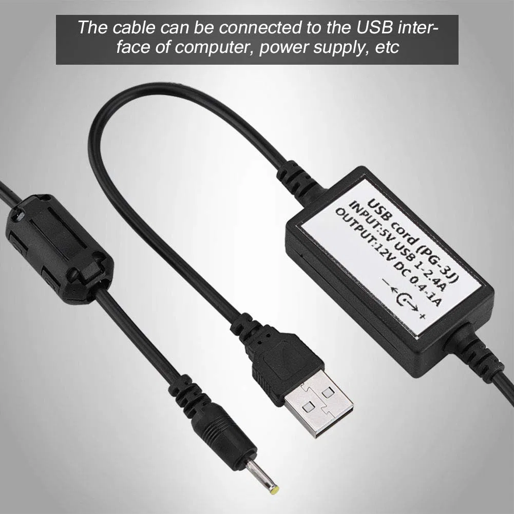 Cargador USB Directo PG3J para Walkie Talkie Kenwood, THF6, THF6A, THF6E, THF7, THD7, THG71, THK4, THK2, Carga Rápida y Segura