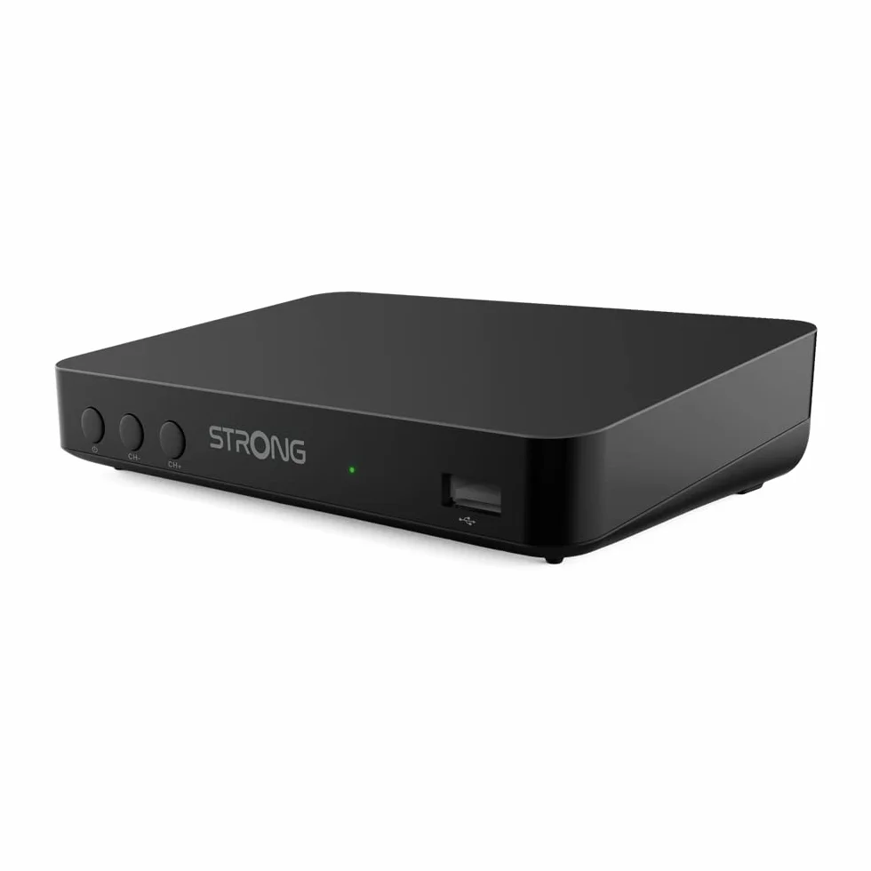 STRONG SRT8208 Decodificador TDT Full HD -DVB-T2 Compatible con HEVC265 - Receptor/sintonizador TV con función de grabadora (HDMI, USB, Dolby Digital Plus)