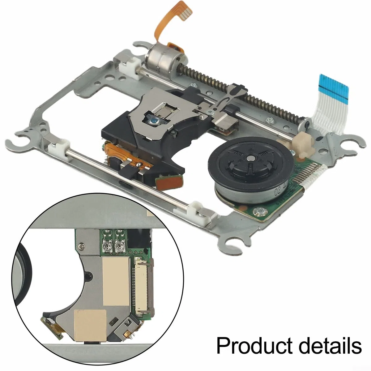 SPU-3170 Lente con cubierta para PS2 Slim SCPH-7500X/7700X/7900X Unidad Óptica Componente Cabezal de Lectura de Reemplazo de Metal para Lectura de Disco