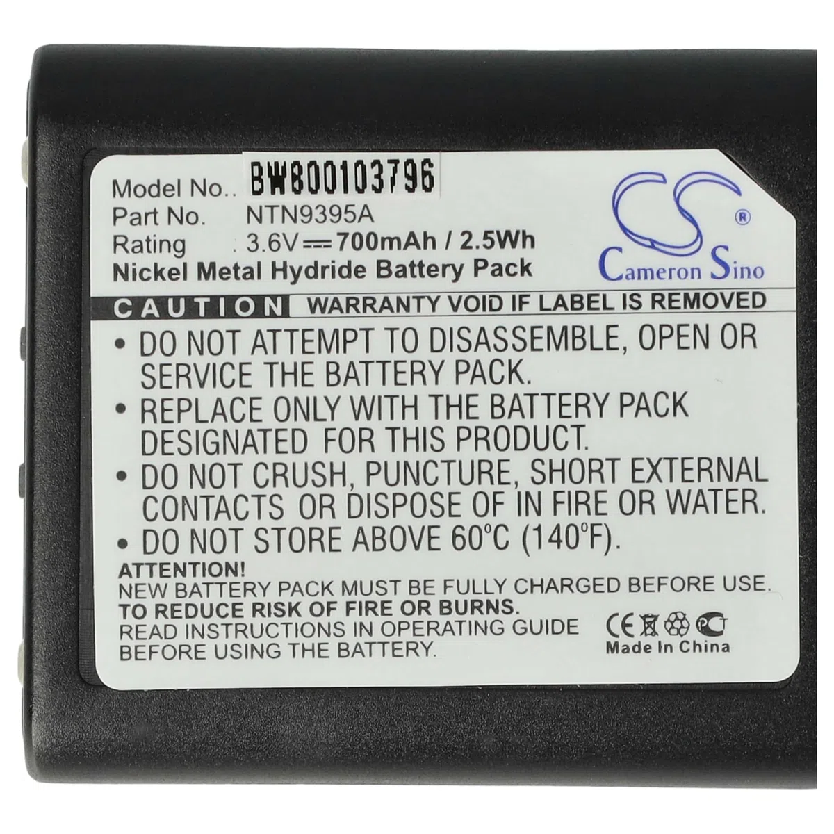 vhbw 2X batería Compatible con Motorola Talkabout T6550, T800, T8500, T6530, T82, T82 Extreme, T7100 Radio (700 mAh, 3,6 V, NiMH)
