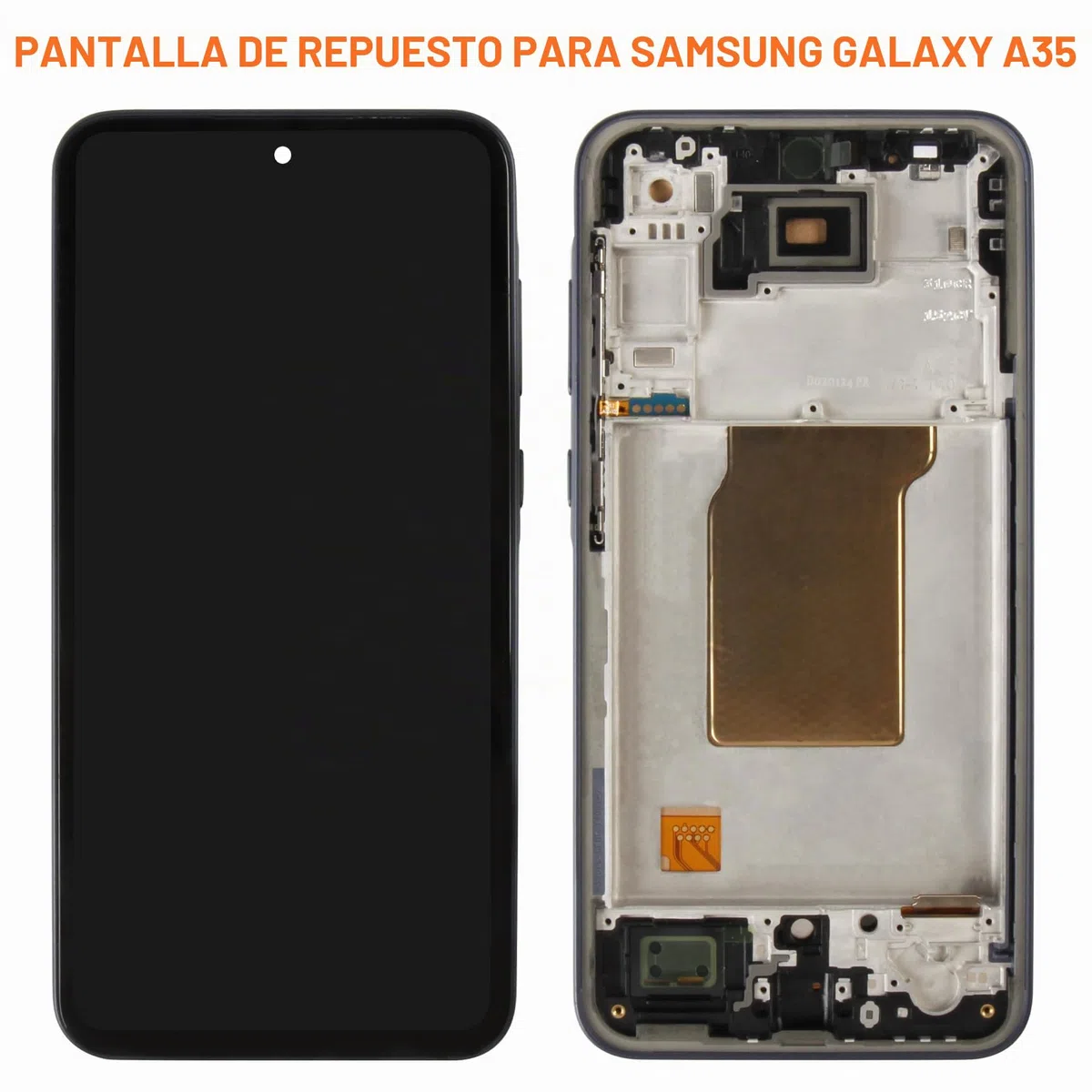 Pantalla LCD para Samsung A35 5G Pantalla LCD para Samsung Galaxy A35 5G SM-A356 SM-A356E SM-A356B Incell 6.6" Pantalla de repuesto táctil y reparación (negro con marco, sin huellas)