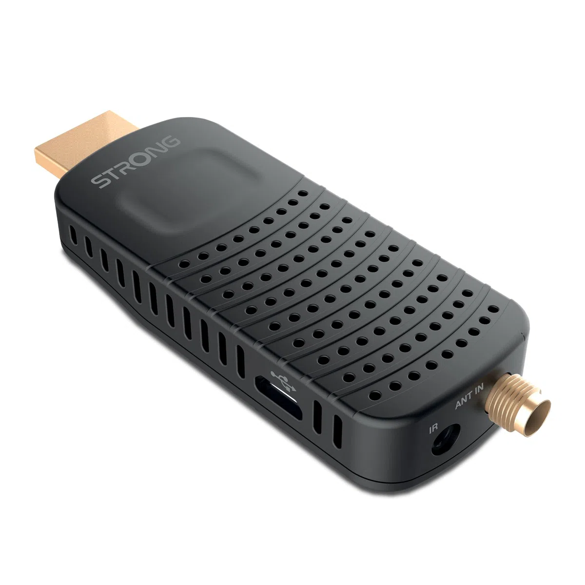 STRONG - Receptor HDMI/Decodificador DVB-T2 - SRT84 - Función Grabadora - Compatible con los Estándares HEVC265 & Dolby Audio - Guía Electrónica de los Programas - Mando a Distancia 2 en 1 - Negro