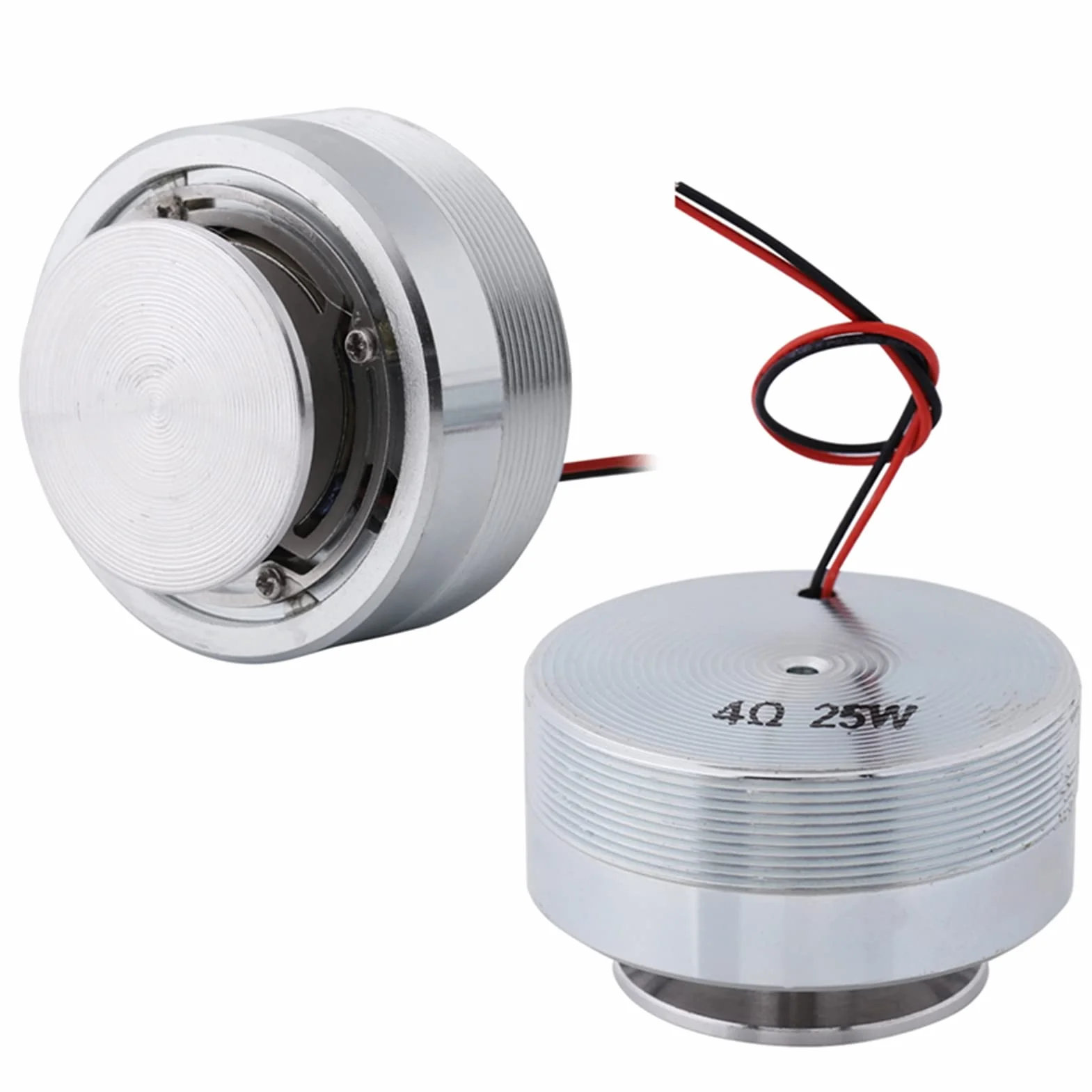 Cocoarm Resonancia del Agitador de Bajos, Altavoz de Resonancia de 50 Mm y 2 Pulgadas Altavoz de Resonancia de Todas Las Frecuencias Ronda de Vibración para Equipos Reproducción de (4Ω