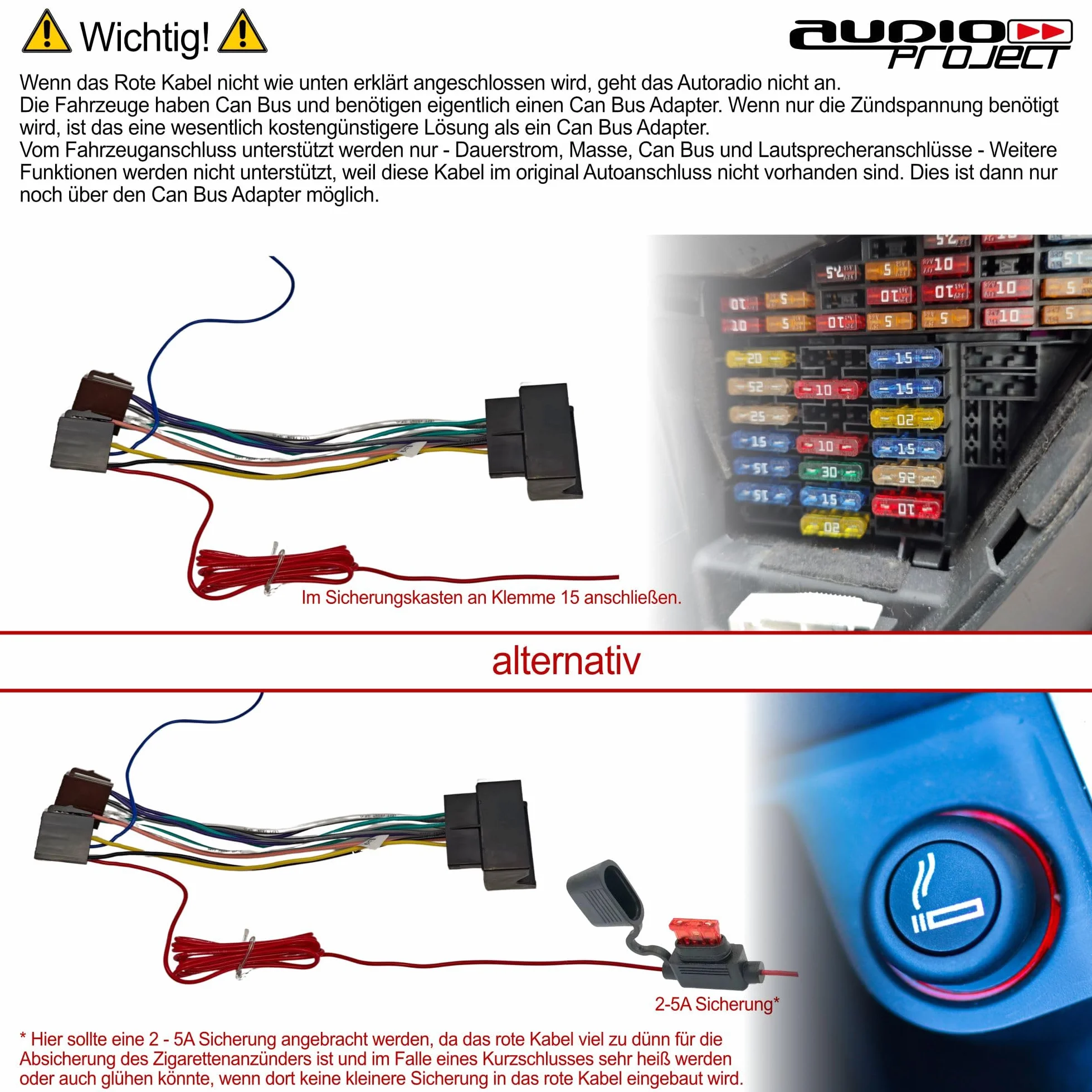 Audio Project Audioproject A123 Juego de instalación para radio compatible con VW Golf V Touran Passat 3C Caddy Skoda Octavia Seat Placa frontal de radio Adaptador de radio 2 x Adaptador de antena Co