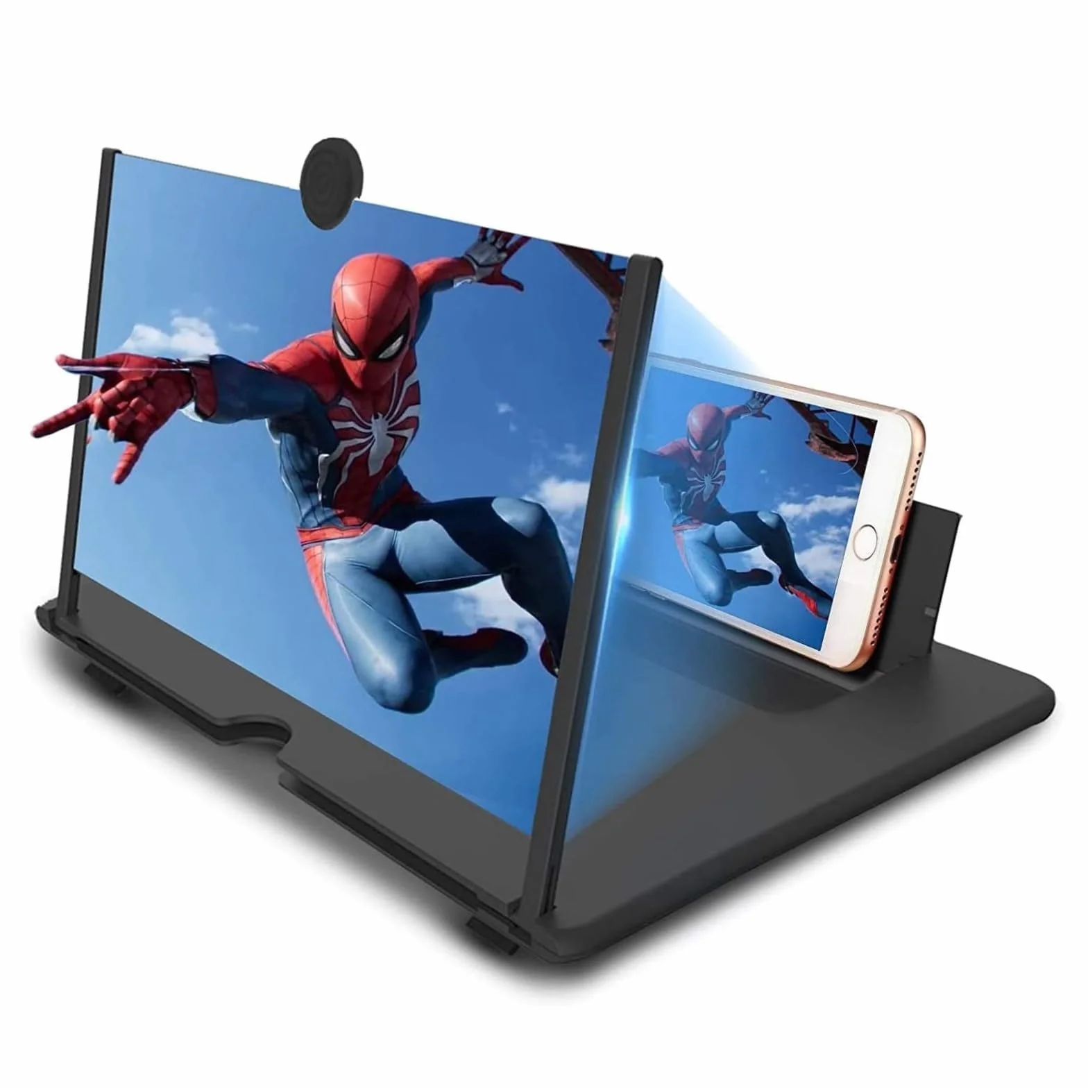 Amplificador de Pantalla para movil 16 Pulgadas, Lupa para móvil 3D, HD Lupa Pantalla movil Adecuado para Ver películas y Videos en un teléfono