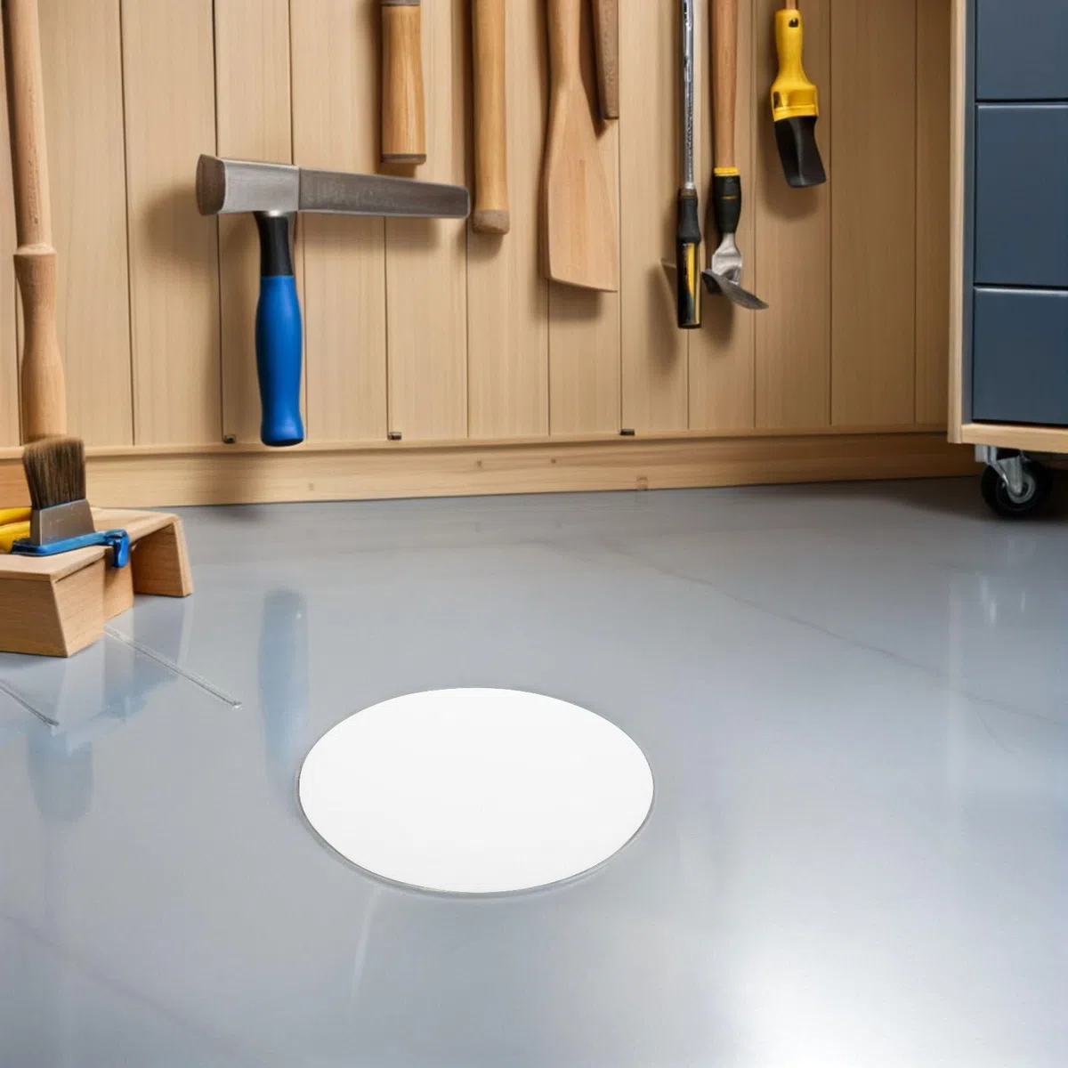 Difusor de Luz Acrílico Opalino 39,5 CM, 2 Unidades, Disco Difusor Translúcido de 1 MM para Lámparas de Techo en Espacios Residenciales