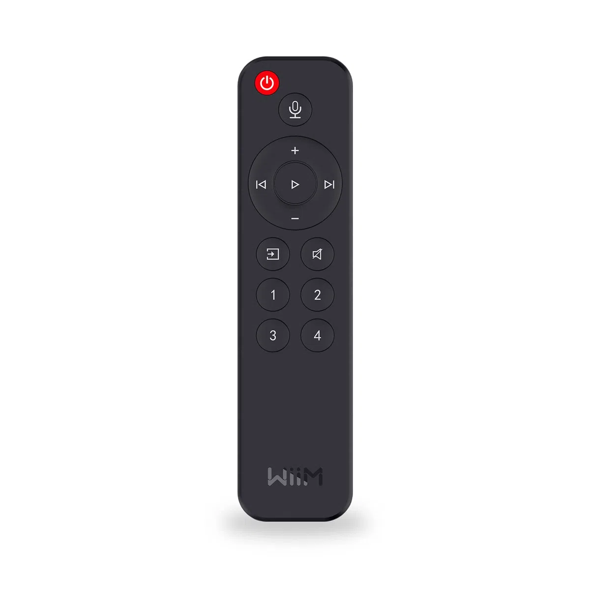 WiiM Control Remoto por Voz para WiiM Mini y Pro Audio Streamer, Pulsar para Hablar, 4 Botones de Música Preestablecidos