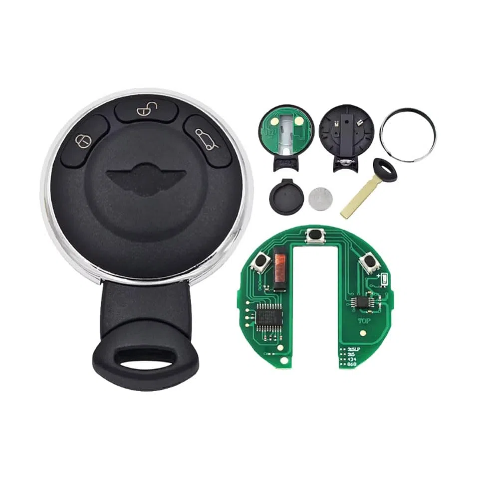 Smart Remote Key Shell Case Fob Carcasa De Llave De Coche Funda Mando 3 Botones Smart Remote Car Cas3 Stystem Fob for BMW Mini Cooper Remote S ONE D CLUBMAN COUNTRYMAN Control Smart 868mhz KR55WK49333
