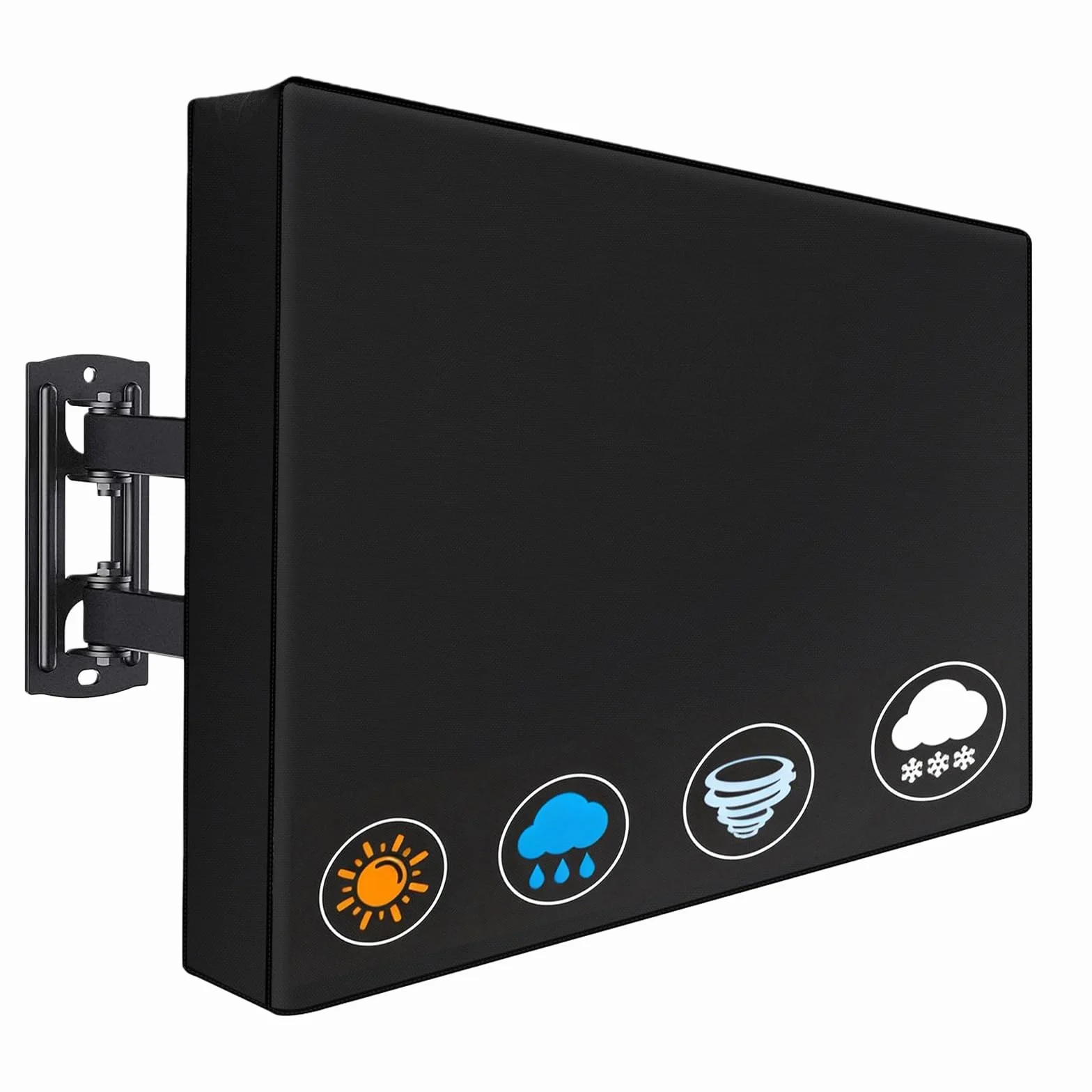 Funda para TV de 40 a 42 pulgadas, tela Oxford 600D con revestimiento de poliuretano, cubierta impermeable, resistente al polvo y a la intemperie, adecuada con soportes estándar
