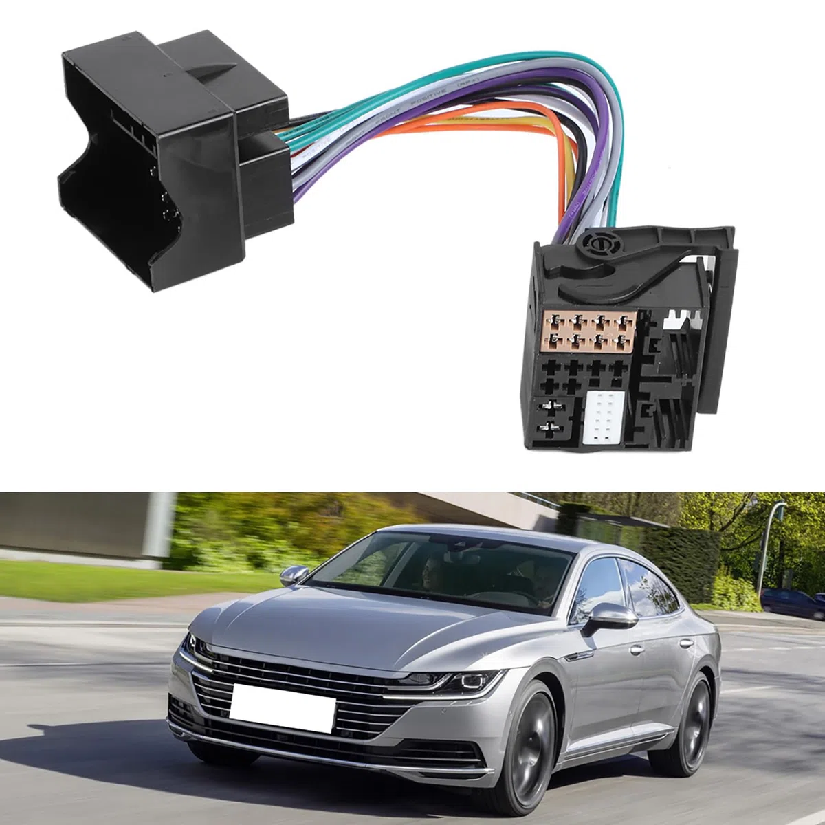 Cable Adaptador MQB a PQ para Radio RCD330 RCD330G Fácil Instalación Rendimiento Estable para Modificación MIB de Línea de Transferencia MQB