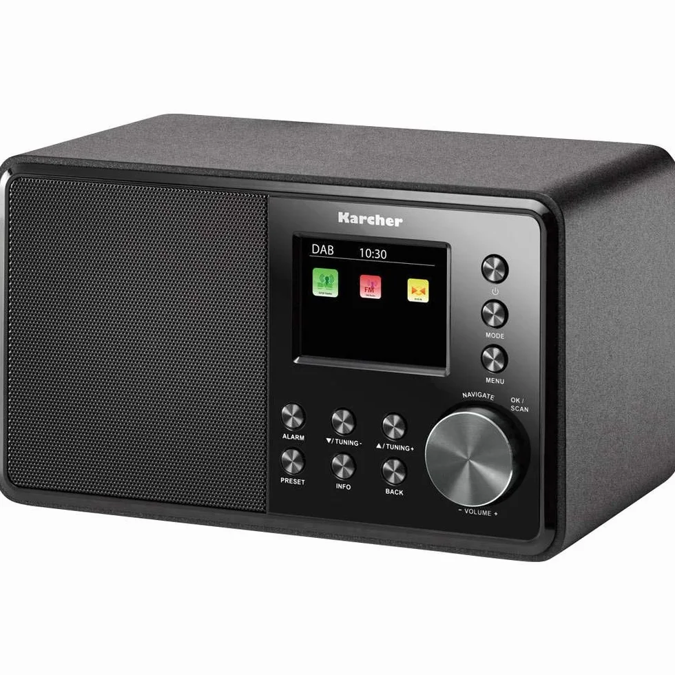 Karcher Dab 3000 Radio Dab+ FM RDS Auxiliar Despertador Alarma Dual Cocina Negro