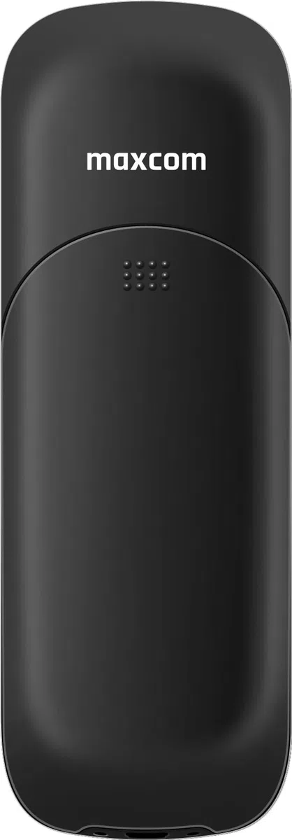 Maxcom MM35D SE - 2G - Botón Grande - Teléfono móvil inalámbrico de Escritorio para Uso doméstico y de Oficina con Tarjeta SIM - Cargador de Escritorio USB-C - Enchufe británico - Negro
