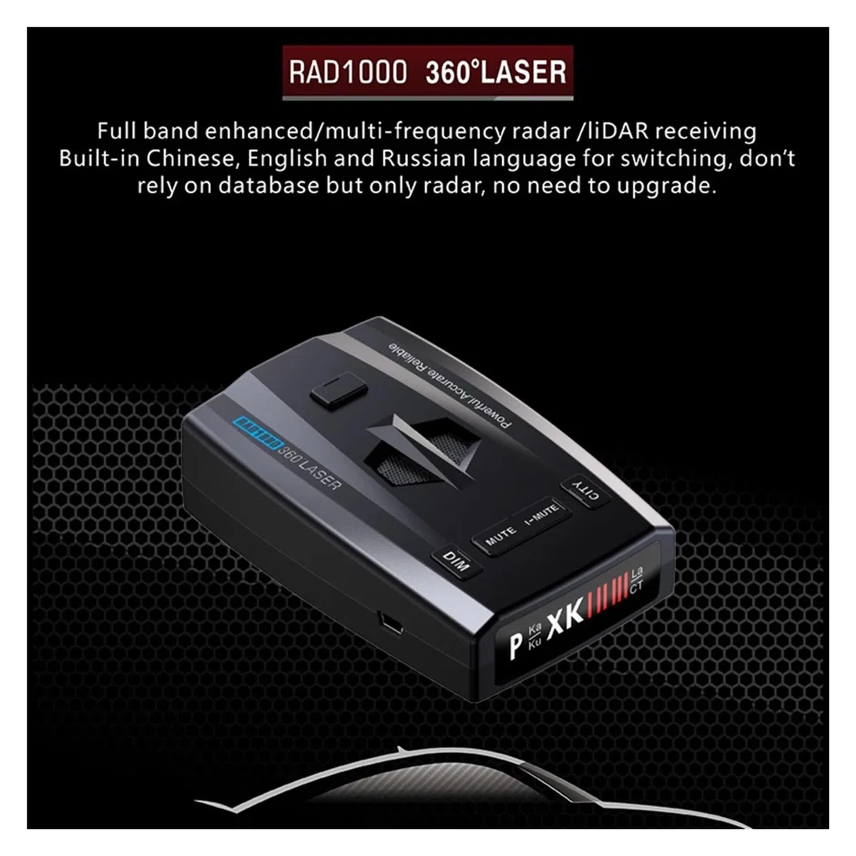 Detector Láser De Radar, Velocidad De Flujo, Monitoreo De Banda Completa, Alerta De Velocidad, Detección De Señal De Radar, Alarma, Advertencia, Accesorios For Coche